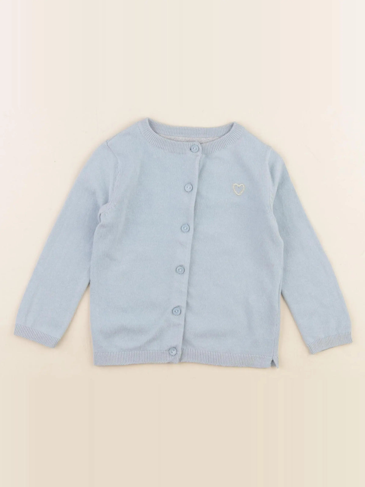 Vertbaudet - gilet bleu - 2 ans