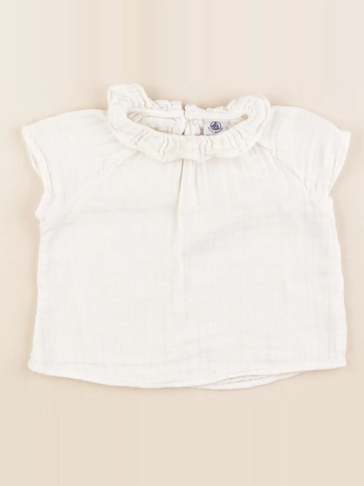 Petit Bateau - blouse beige - 6 mois