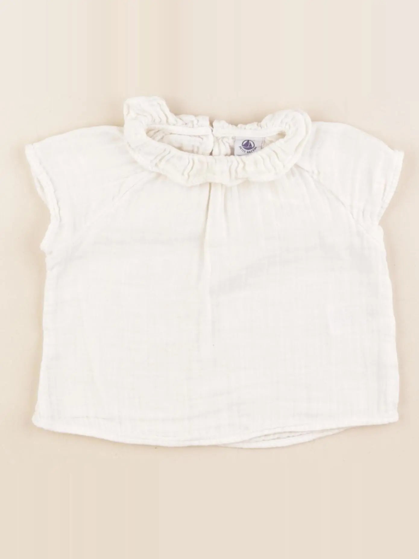 Petit Bateau - blouse beige - 6 mois