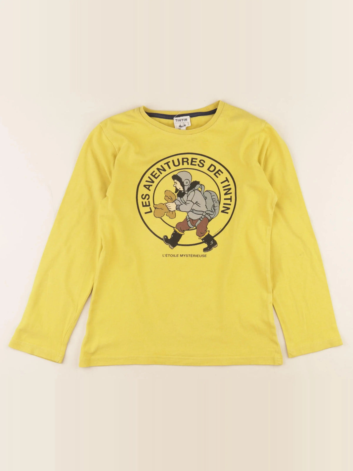 Cyrillus - tee-shirt jaune - 10 ans