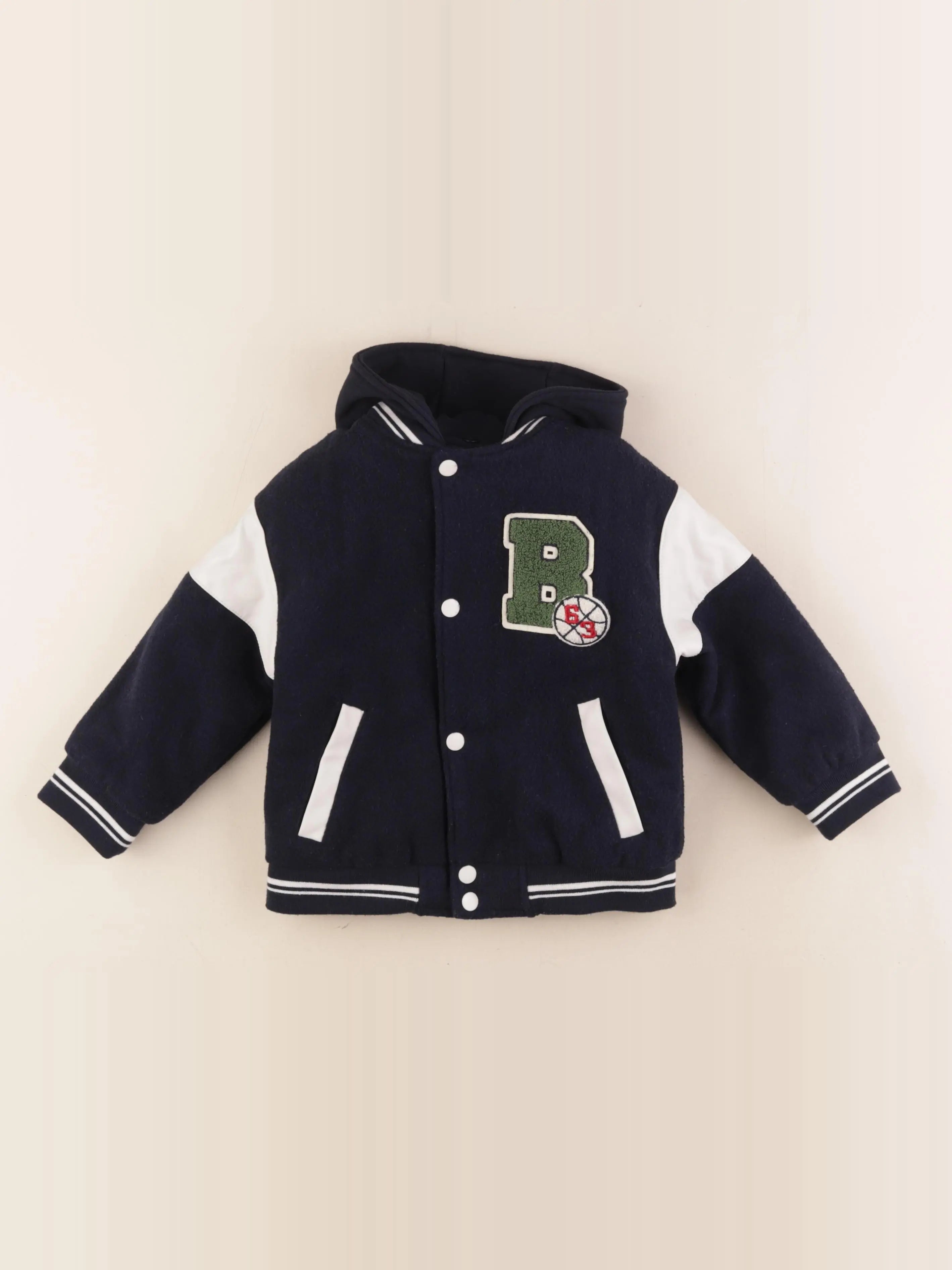 Vertbaudet - veste imprimé au dos bleu - 3 ans