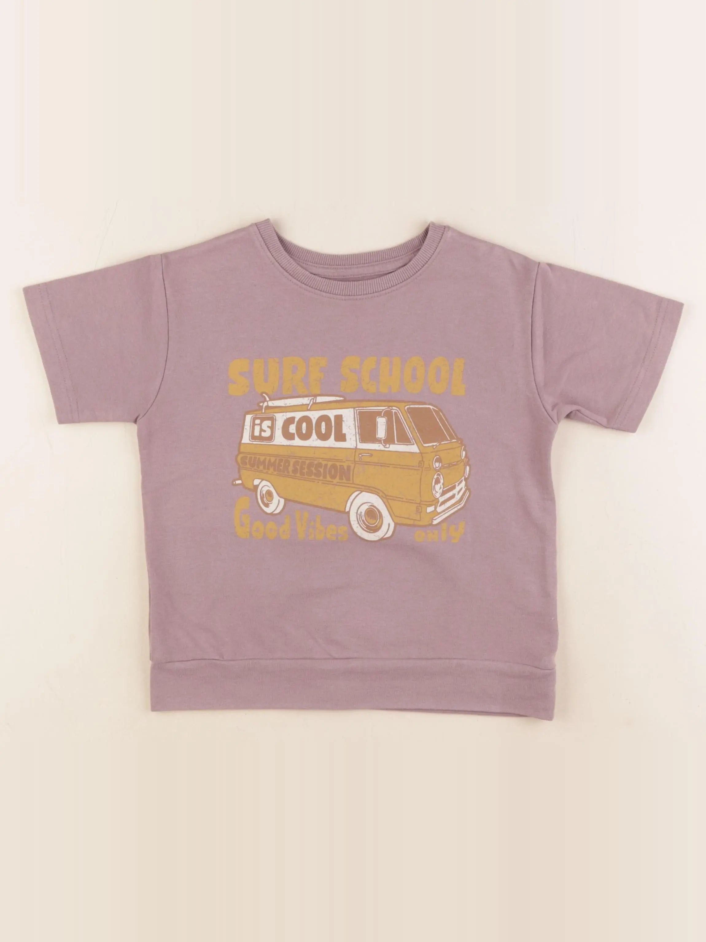 Vertbaudet - tee-shirt violet - 5 ans