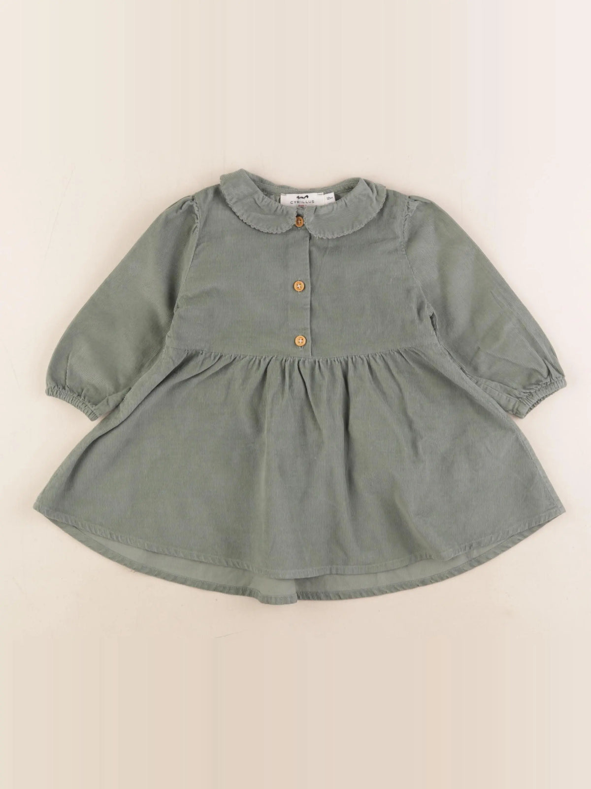 Cyrillus - robe vert - 12 mois