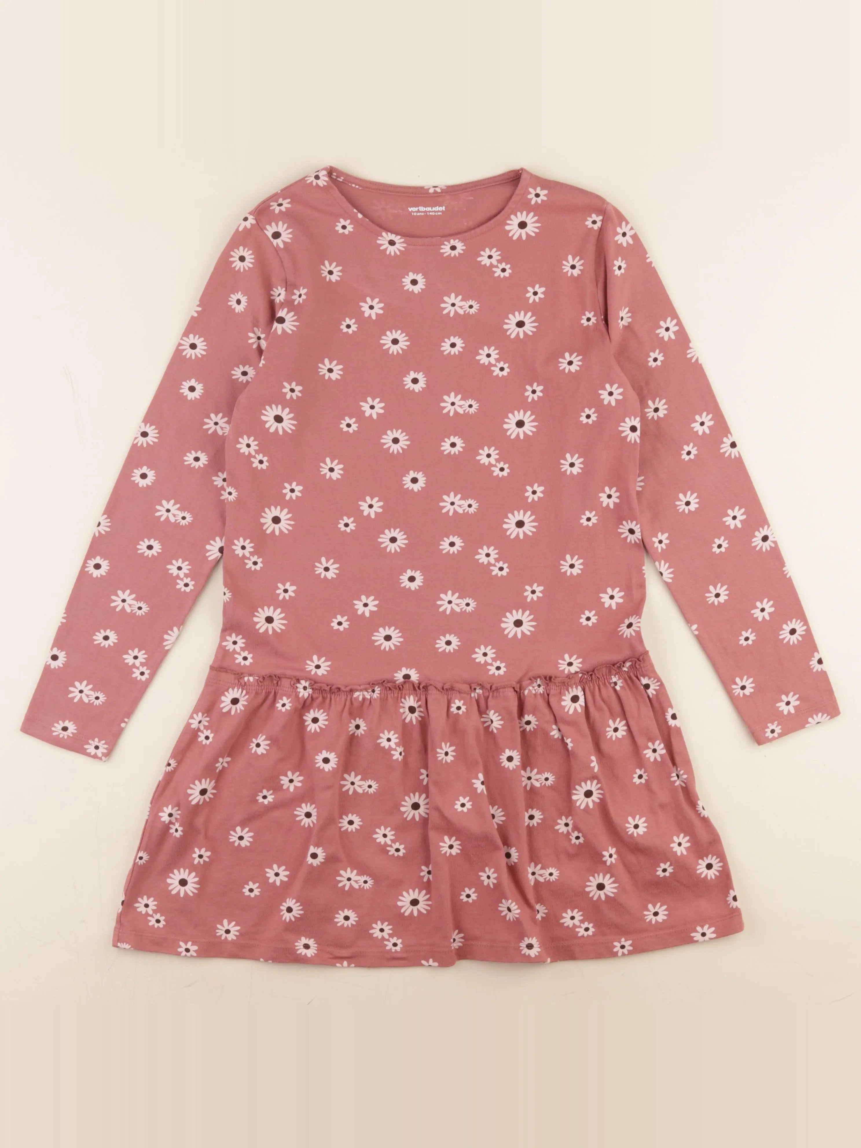 Vertbaudet - robe rose - 10 ans