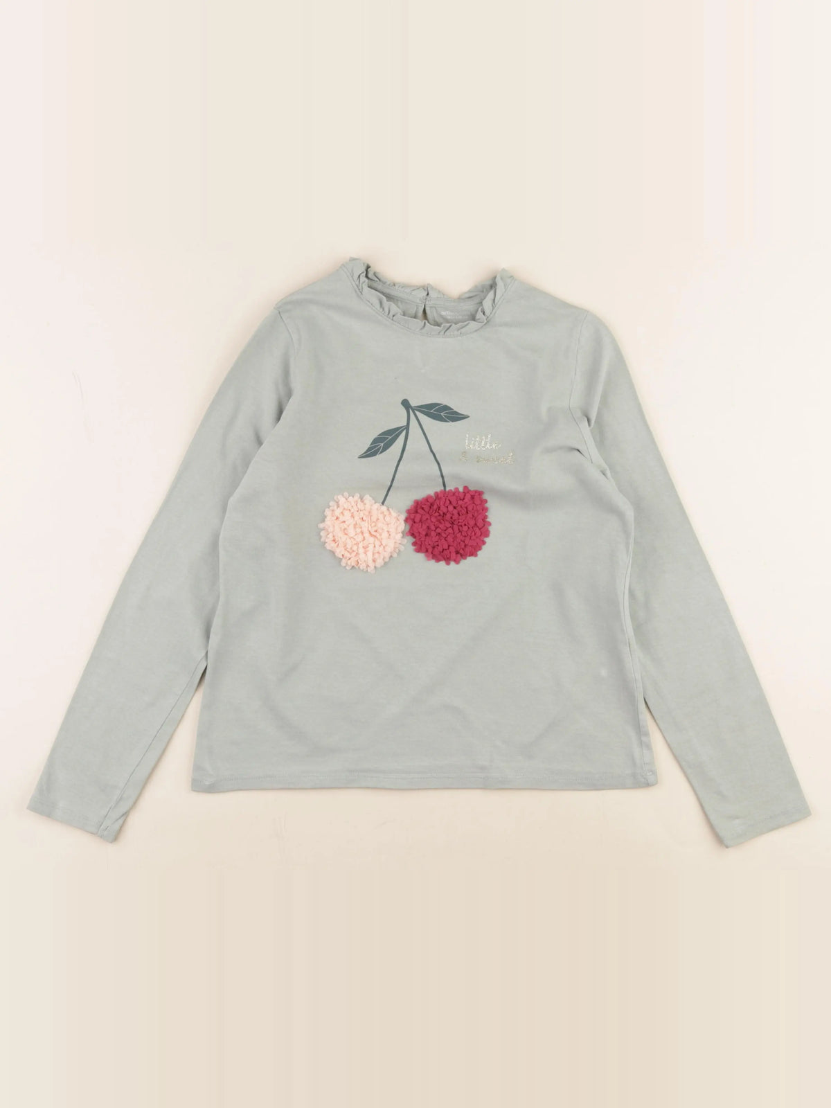 Vertbaudet - tee-shirt or, bleu - 10 ans