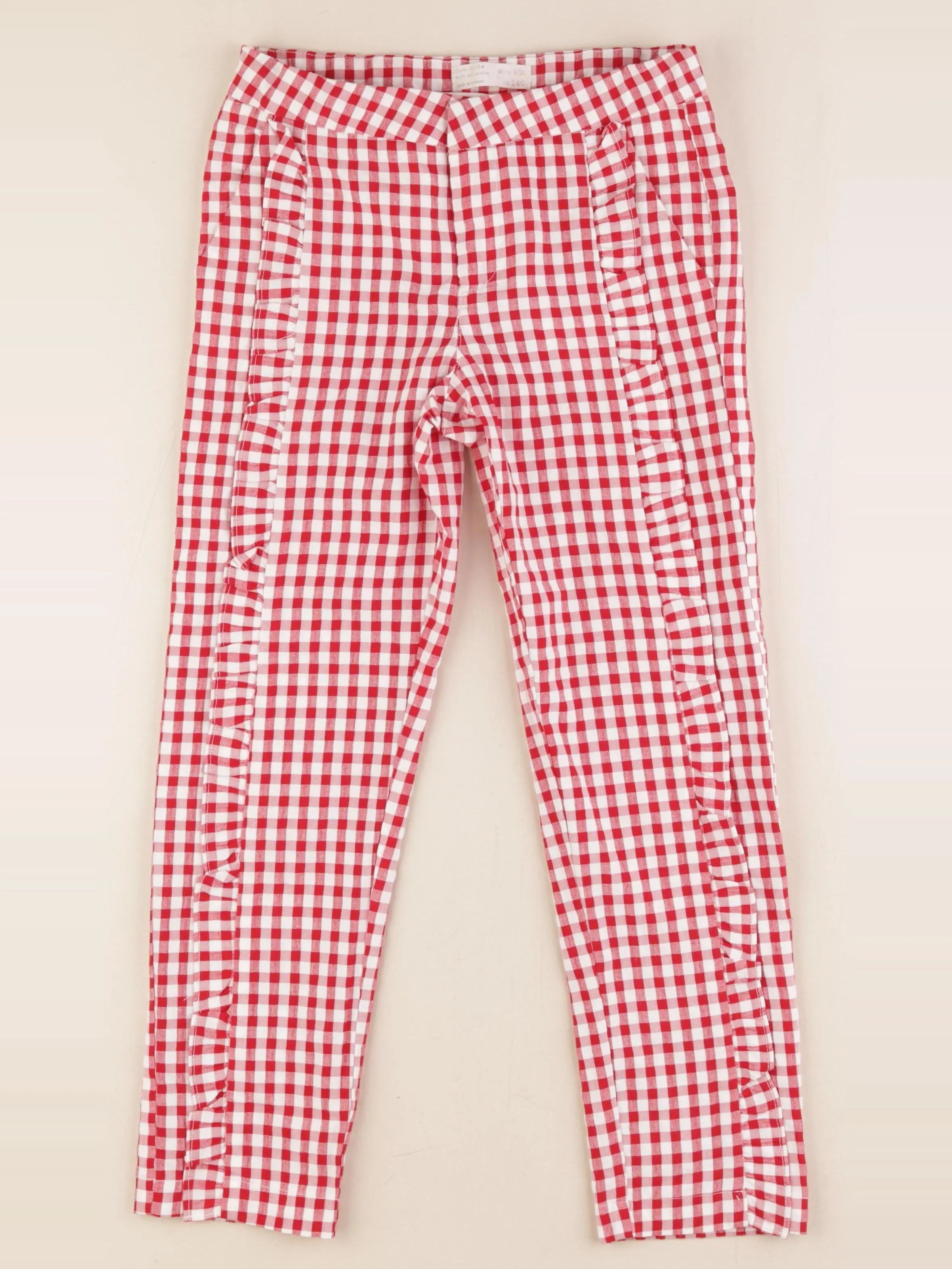 Zara - pantalon rouge - 9/10 ans