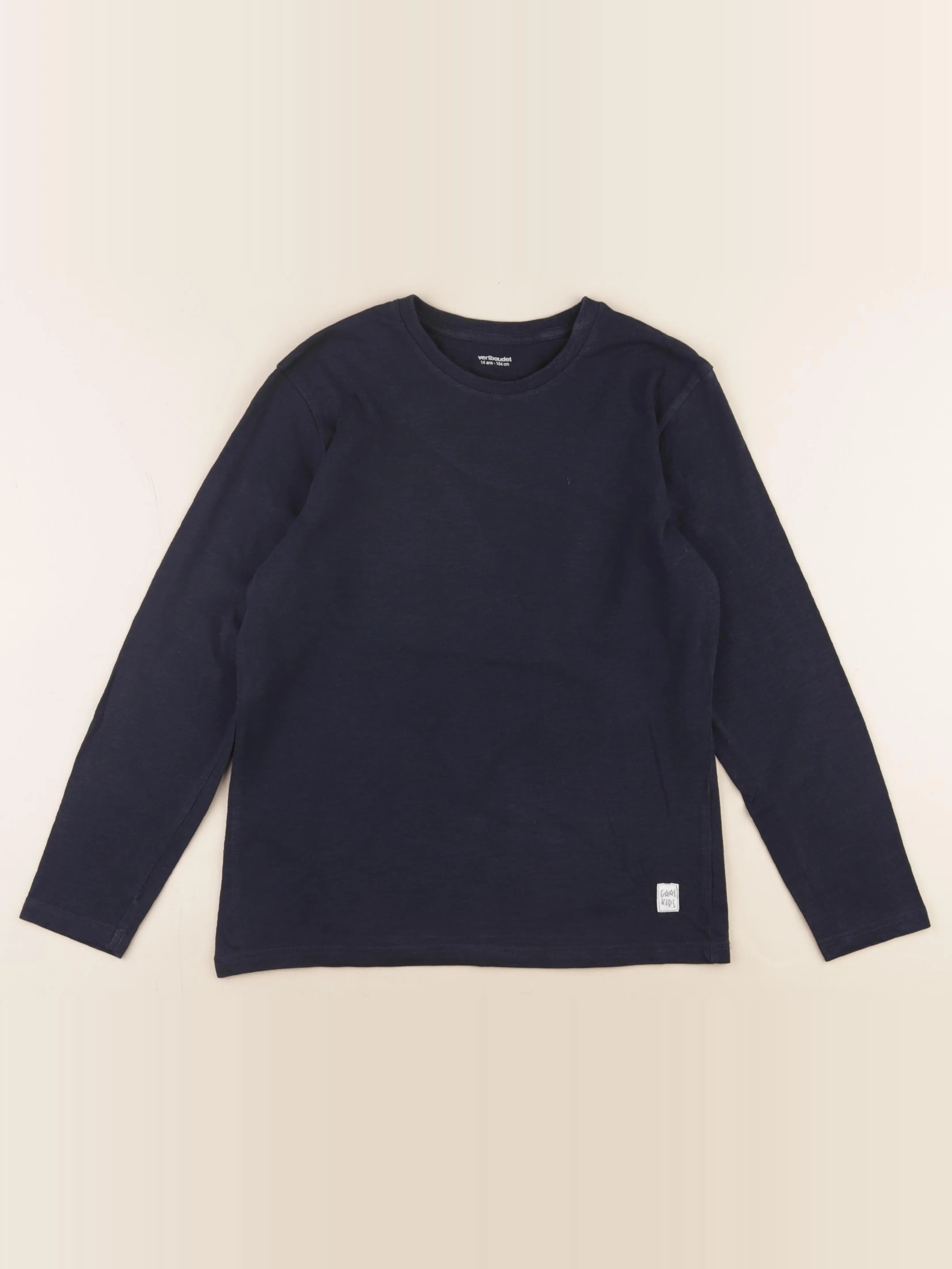 Vertbaudet - tee-shirt bleu - 14 ans