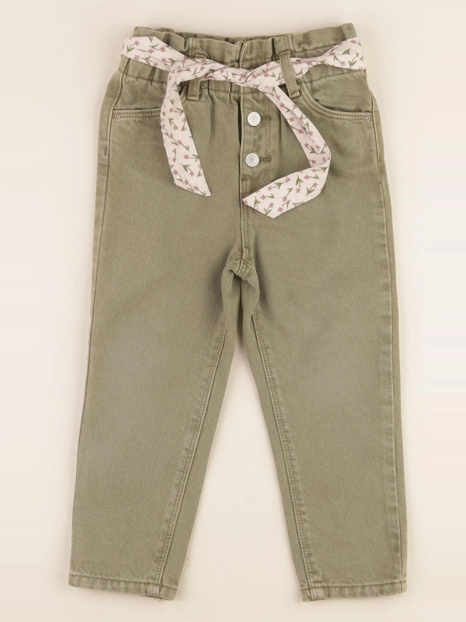 Vertbaudet - jean vert - 4 ans