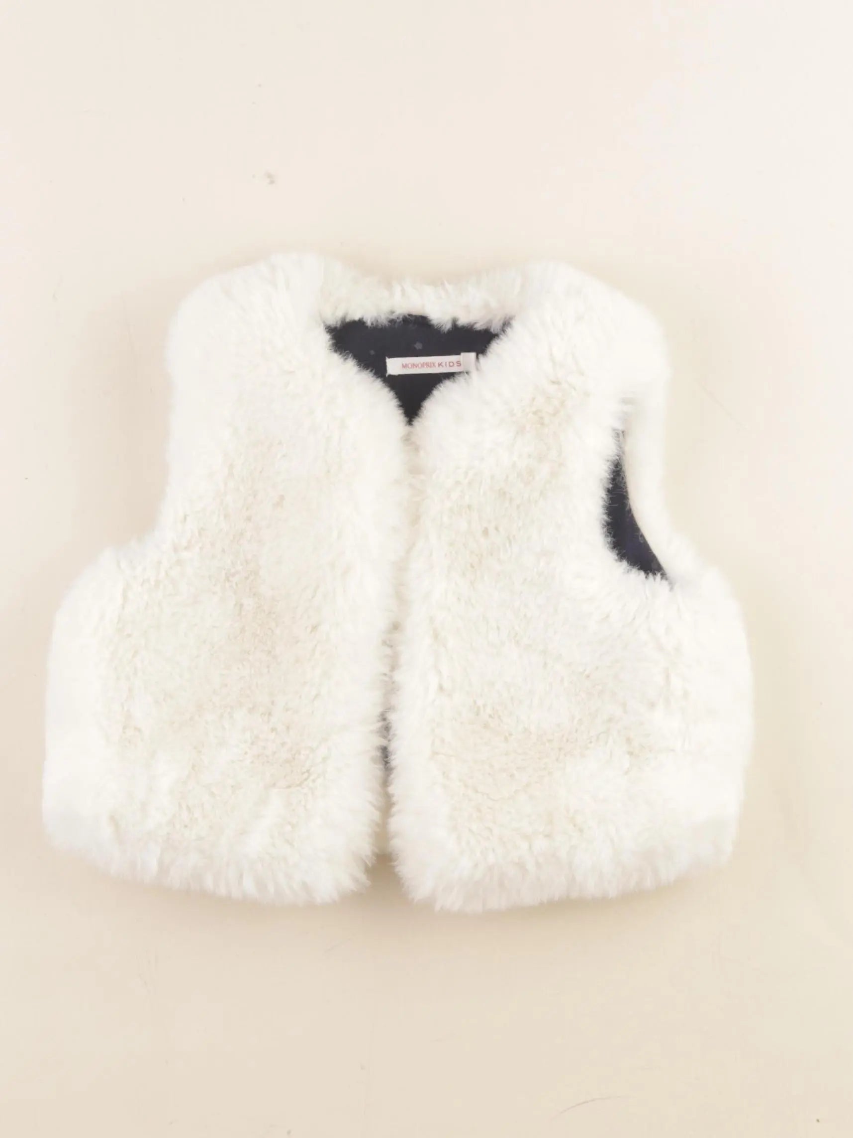 Monoprix - gilet beige - 3 ans
