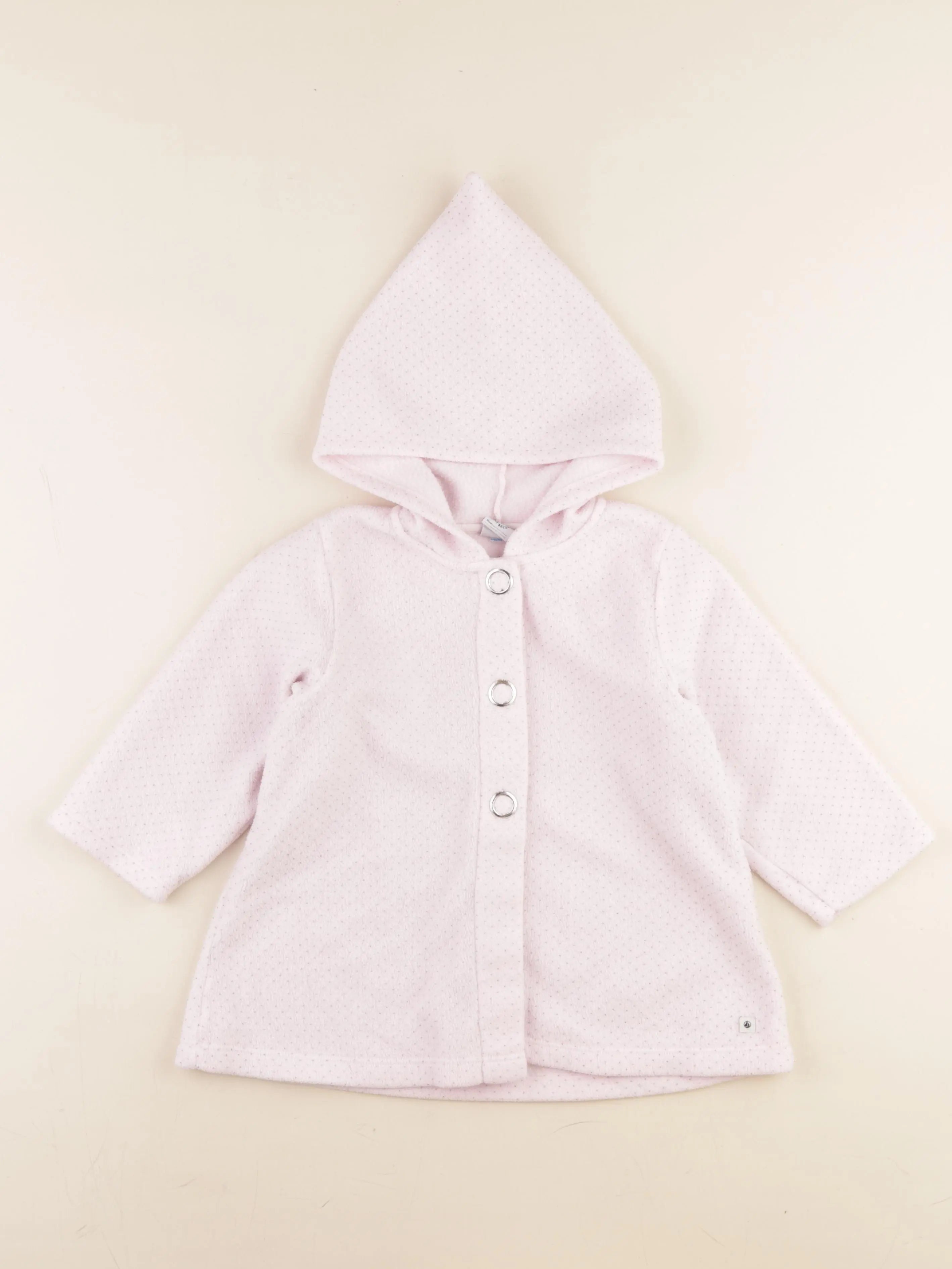 Petit Bateau - robe de chambre rose - 3 ans