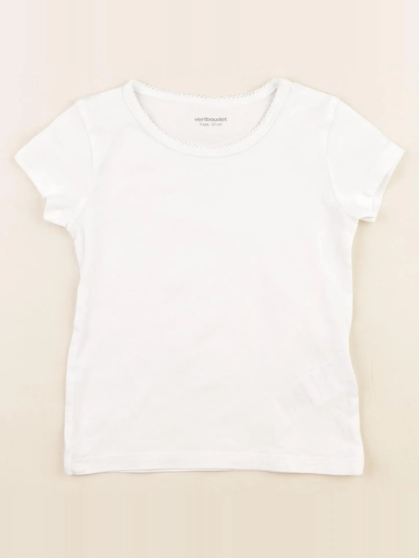 Vertbaudet - maillot de corps blanc - 3 ans