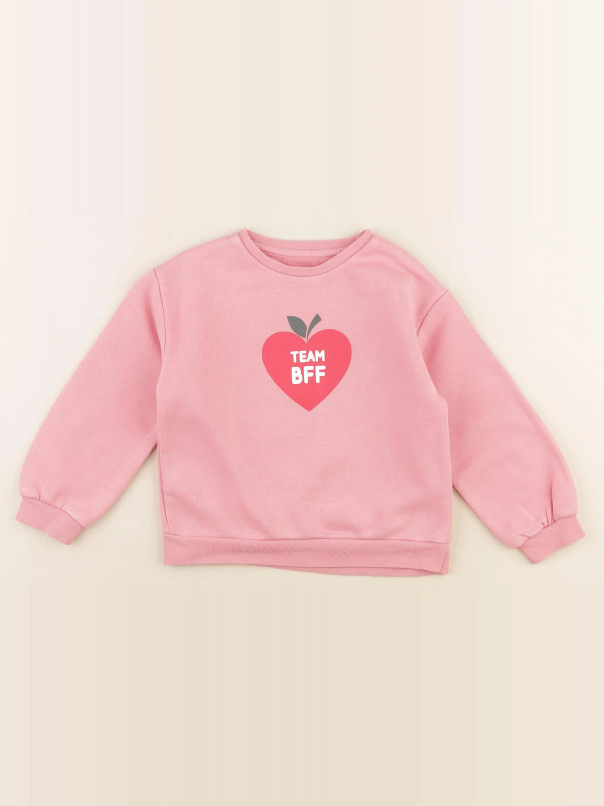 Vertbaudet - sweat rose - 4 ans