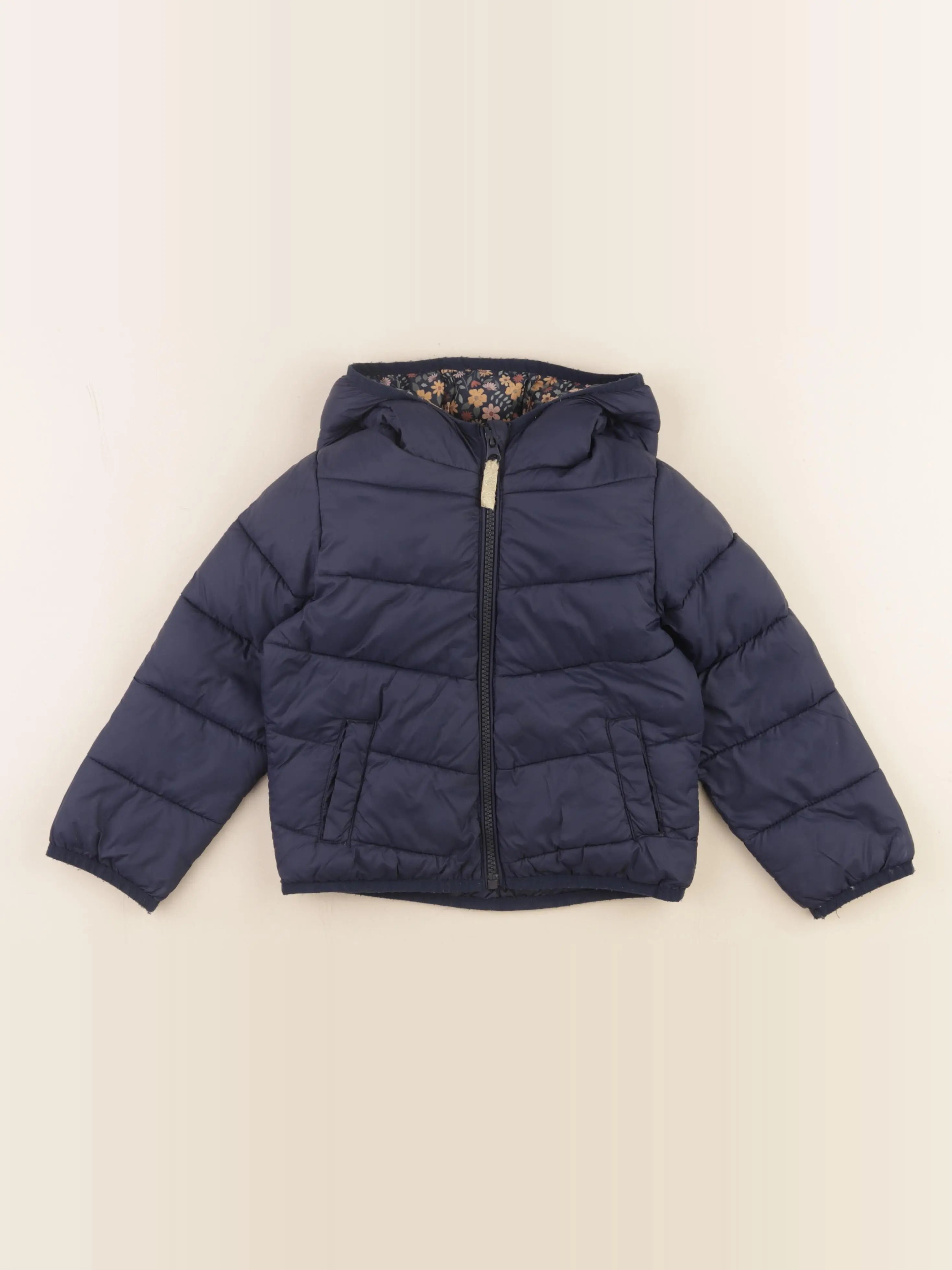 Vertbaudet - doudoune bleu - 4 ans
