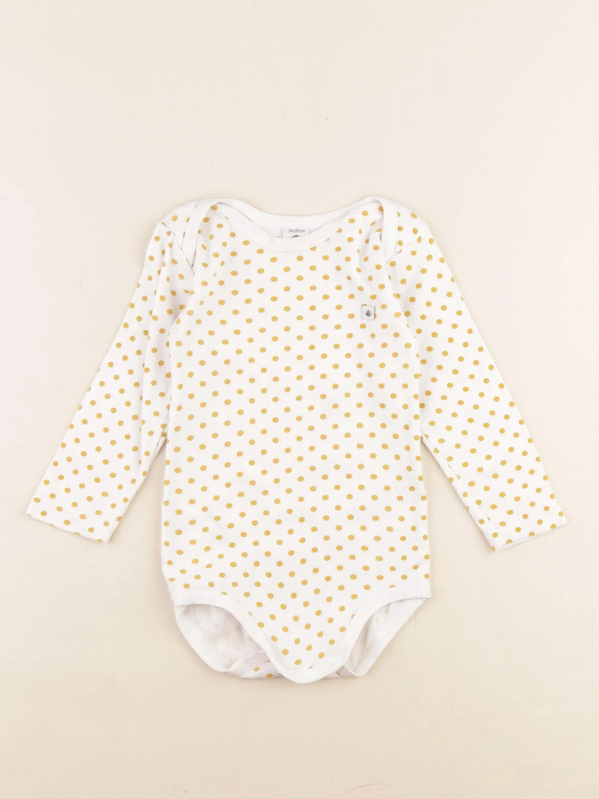 Petit Bateau - body jaune - 24 mois