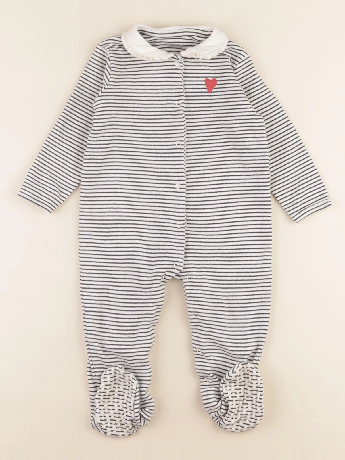 Vertbaudet - pyjama coton bleu - 24 mois