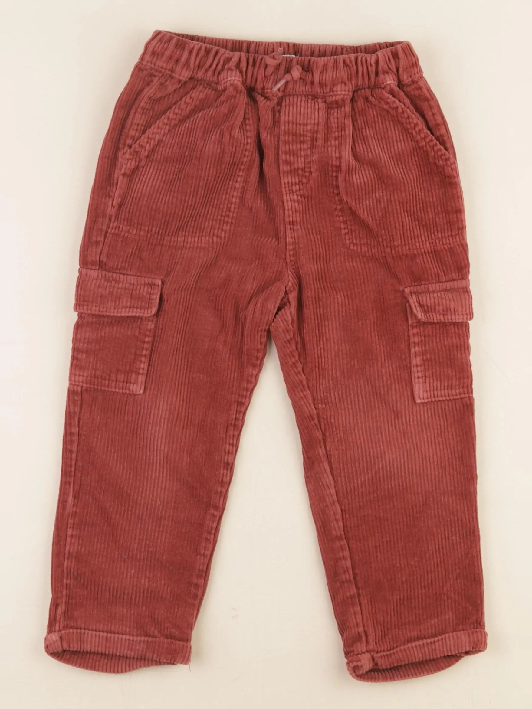 Vertbaudet - pantalon rouge - 36 mois