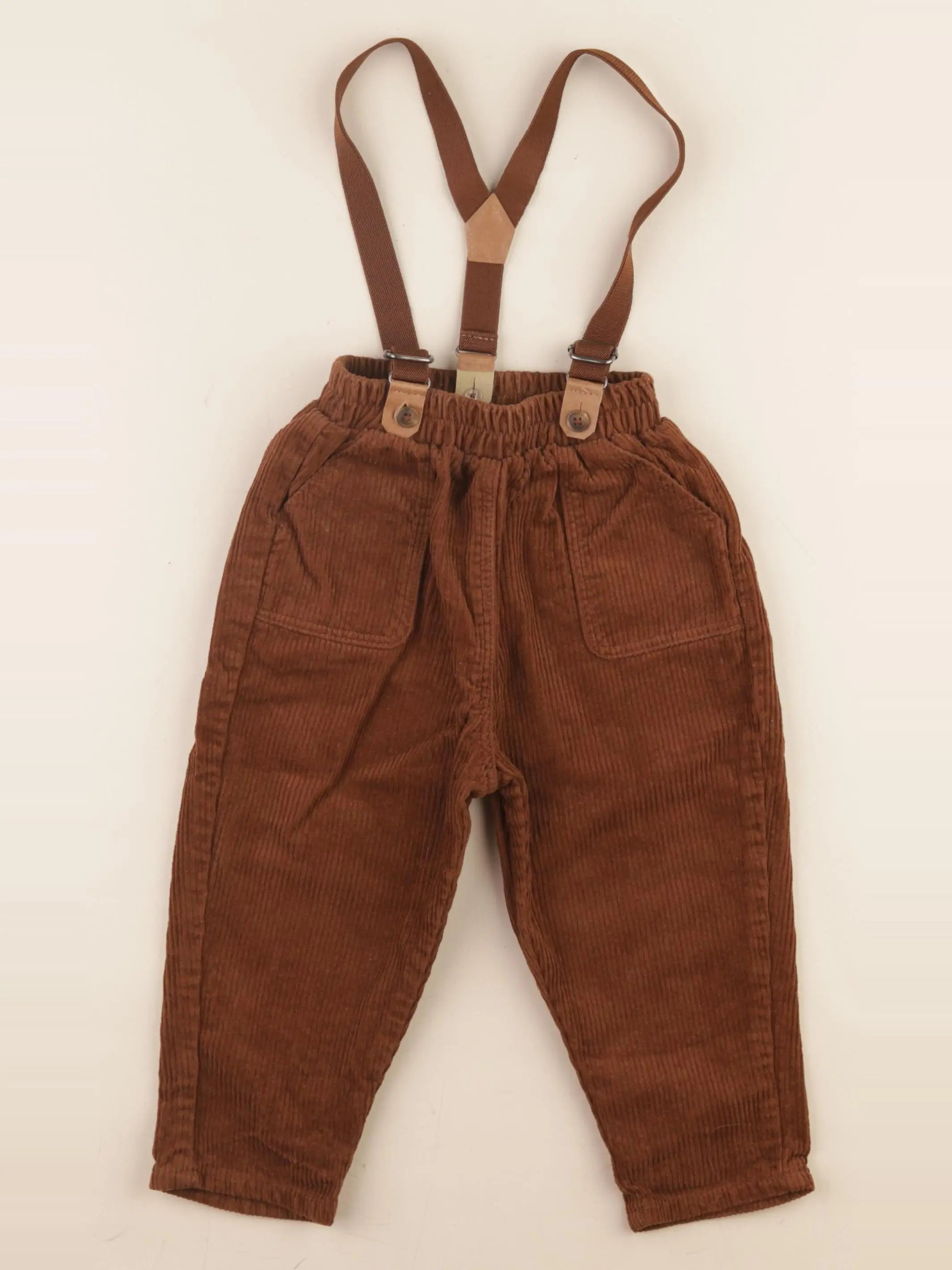 Vertbaudet - pantalon marron - 18 mois