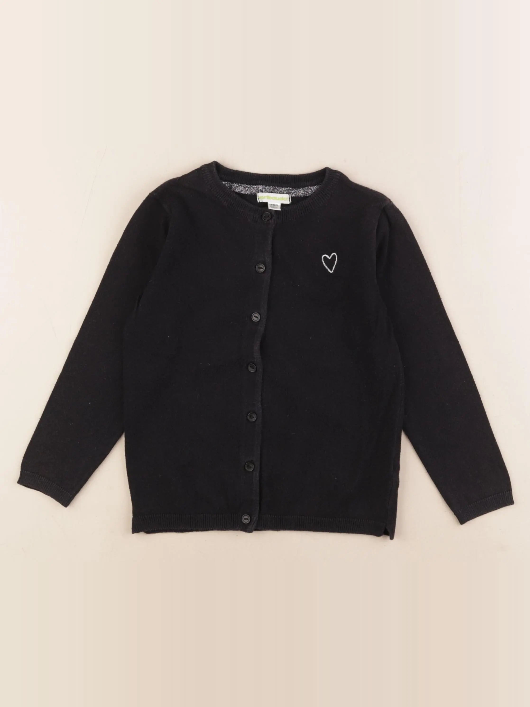 Vertbaudet - gilet noir - 5 ans