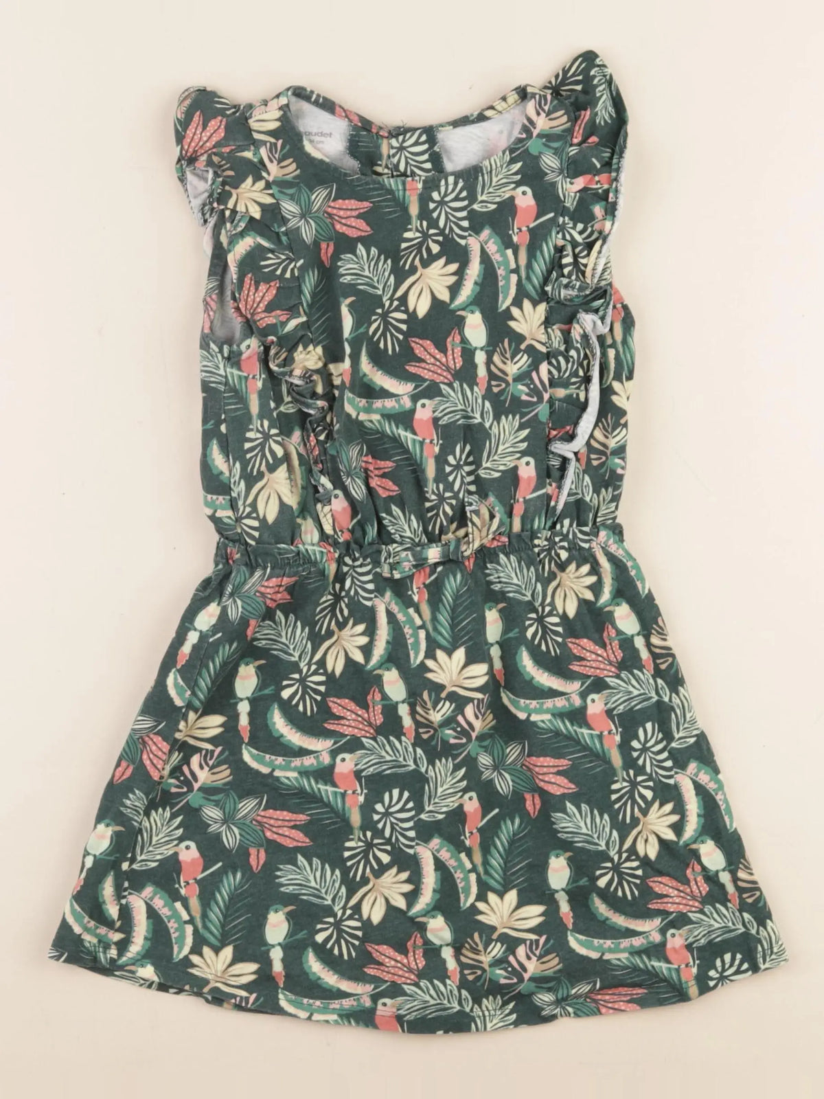 Vertbaudet - robe vert - 4 ans
