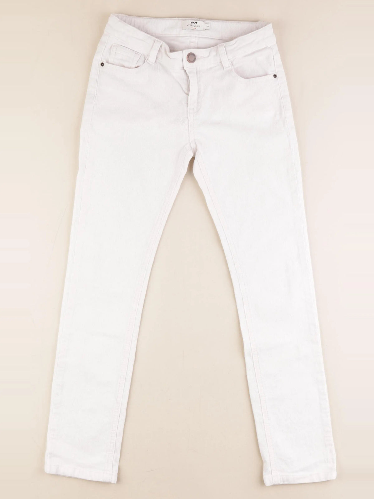 Cyrillus - pantalon blanc - 10 ans