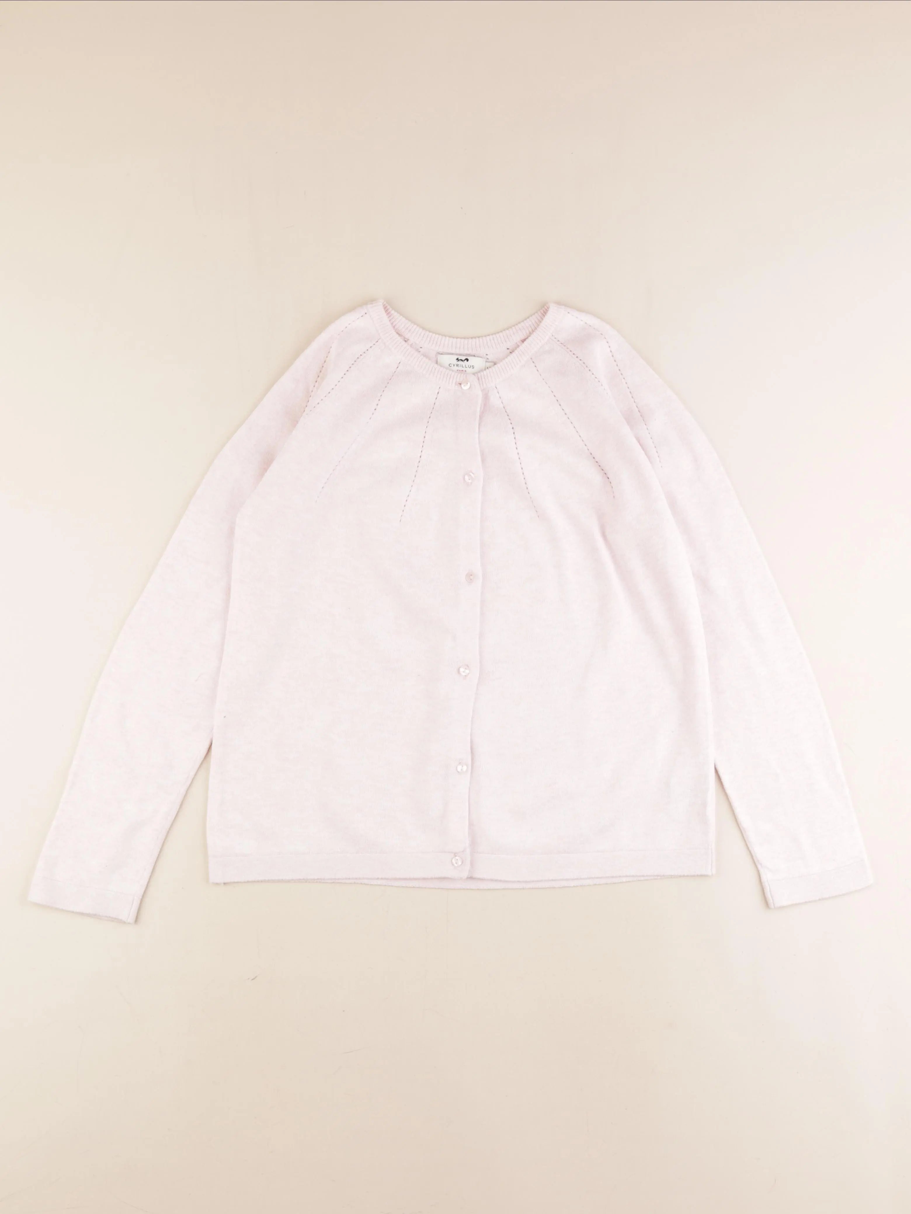 Cyrillus - gilet rose - 12 ans