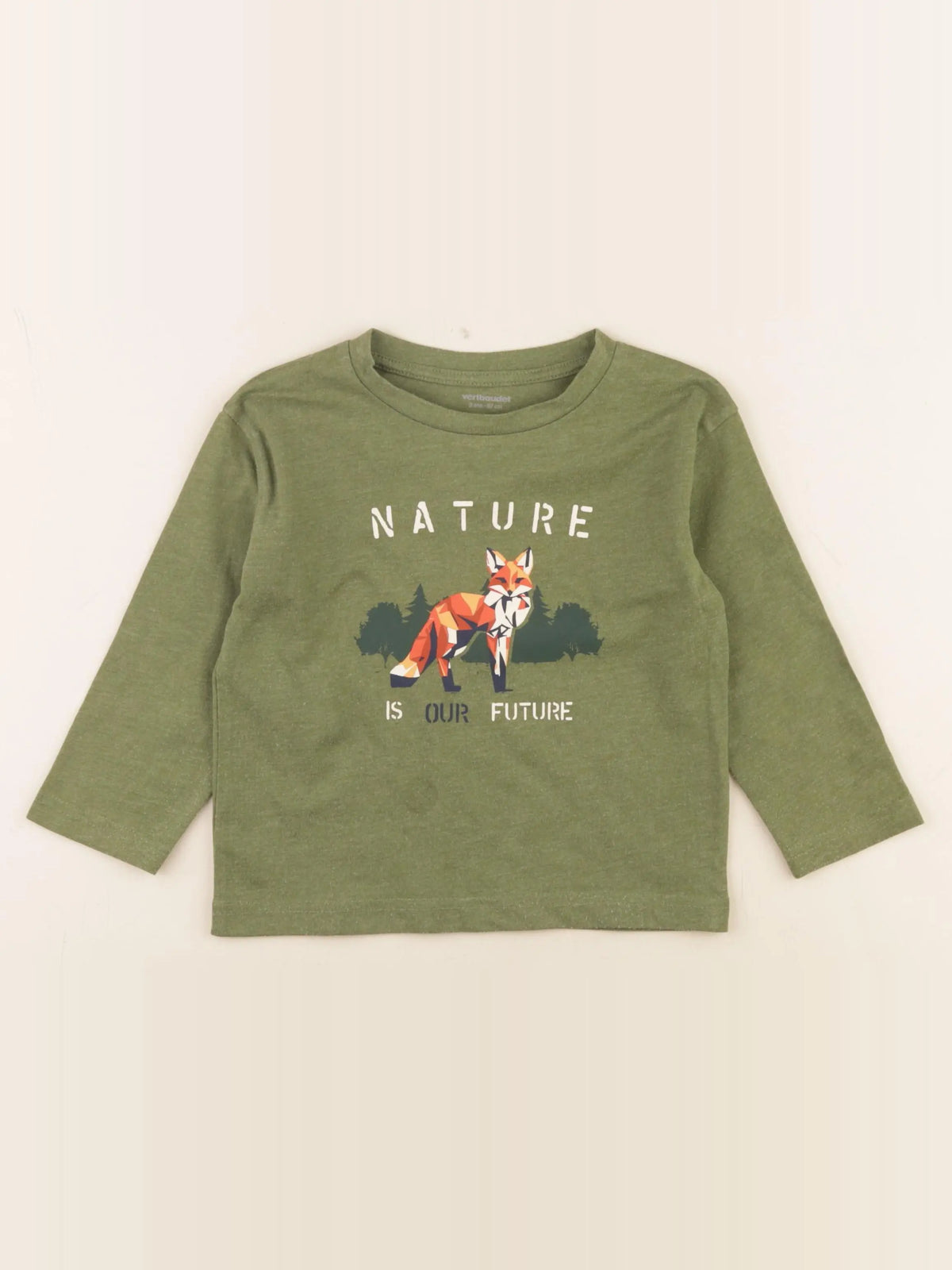 Vertbaudet - tee-shirt vert - 3 ans