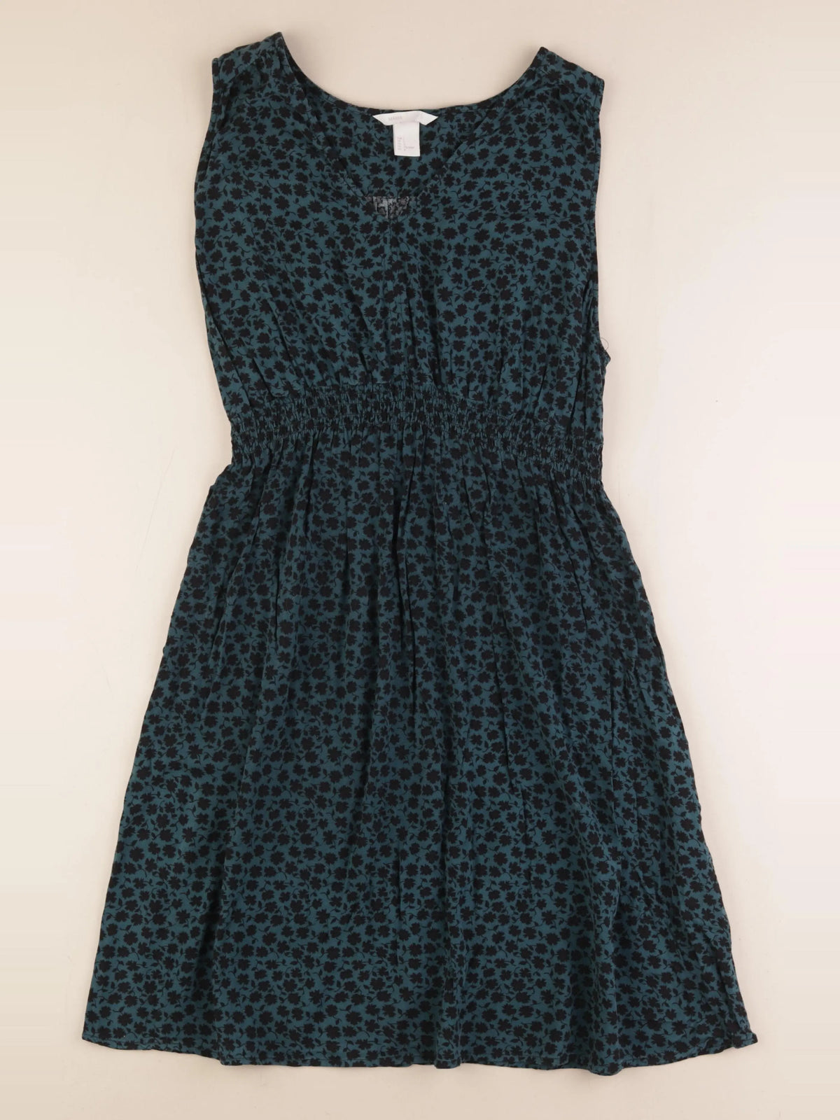 H&M - robe grossesse vert - l