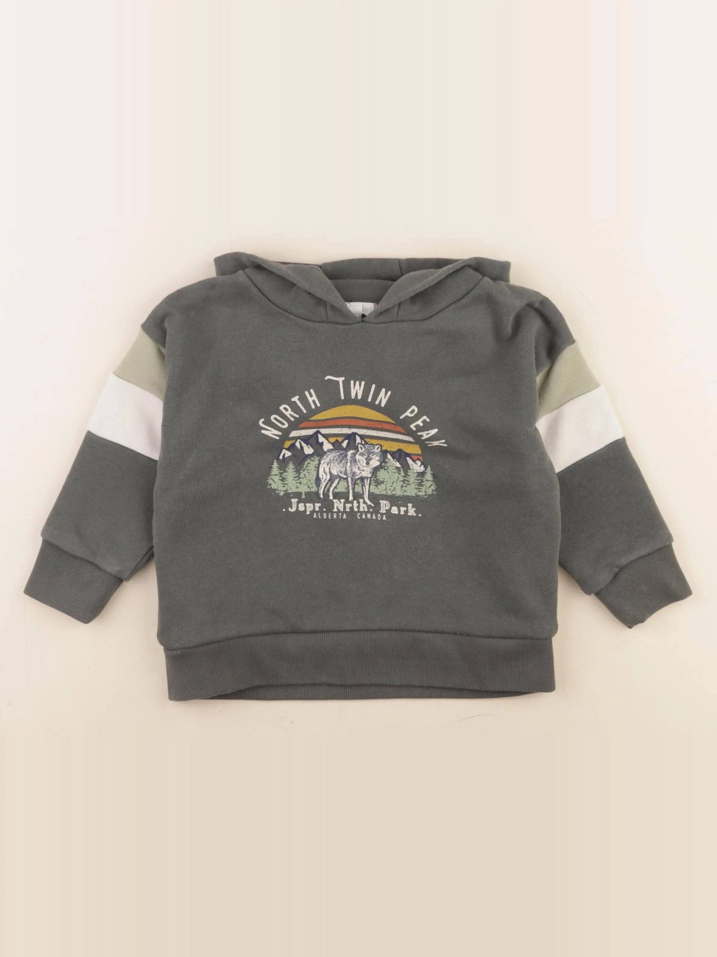 Vertbaudet - sweat vert - 3 ans