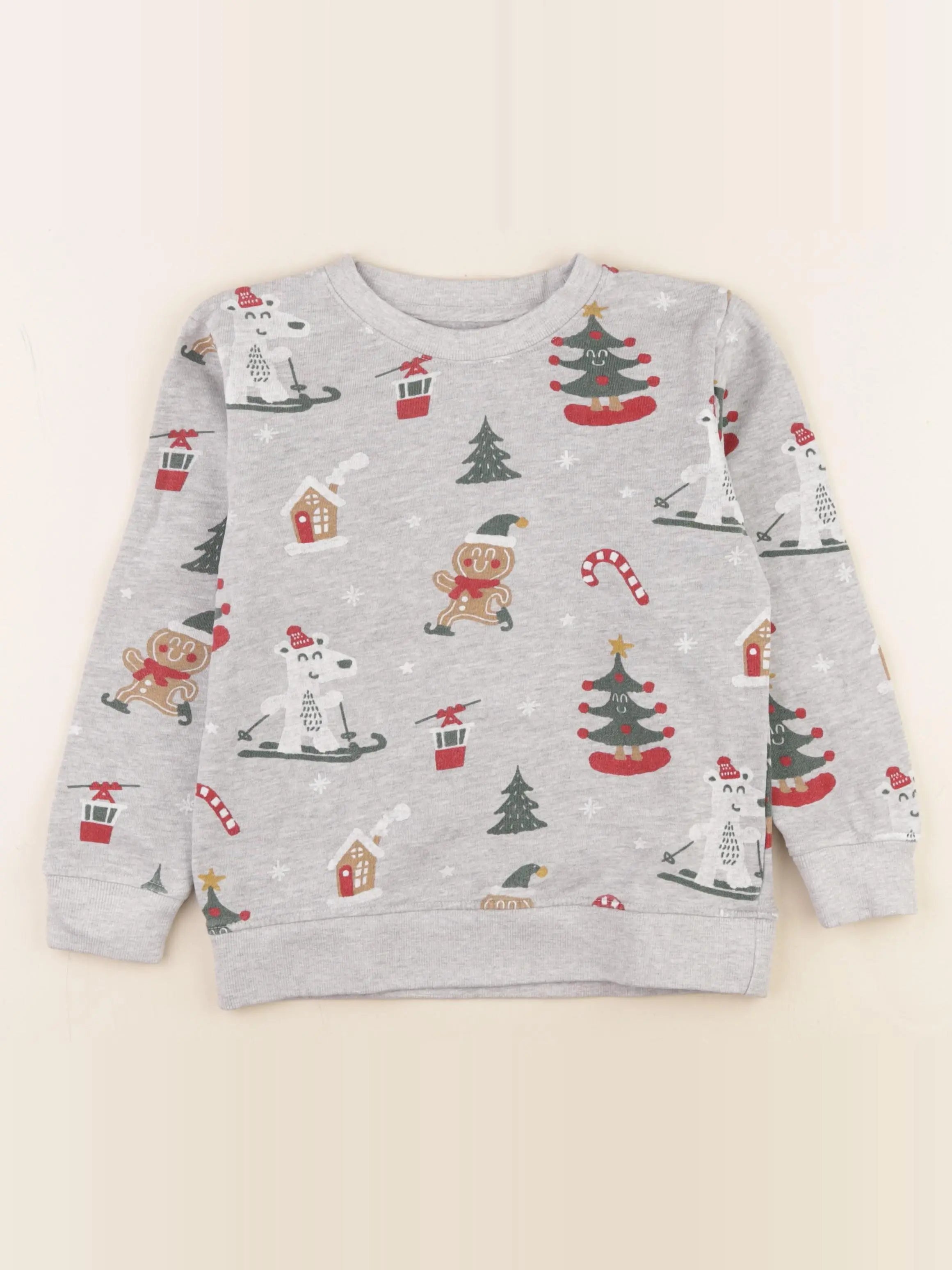 Vertbaudet - sweat multicolore - 8 ans
