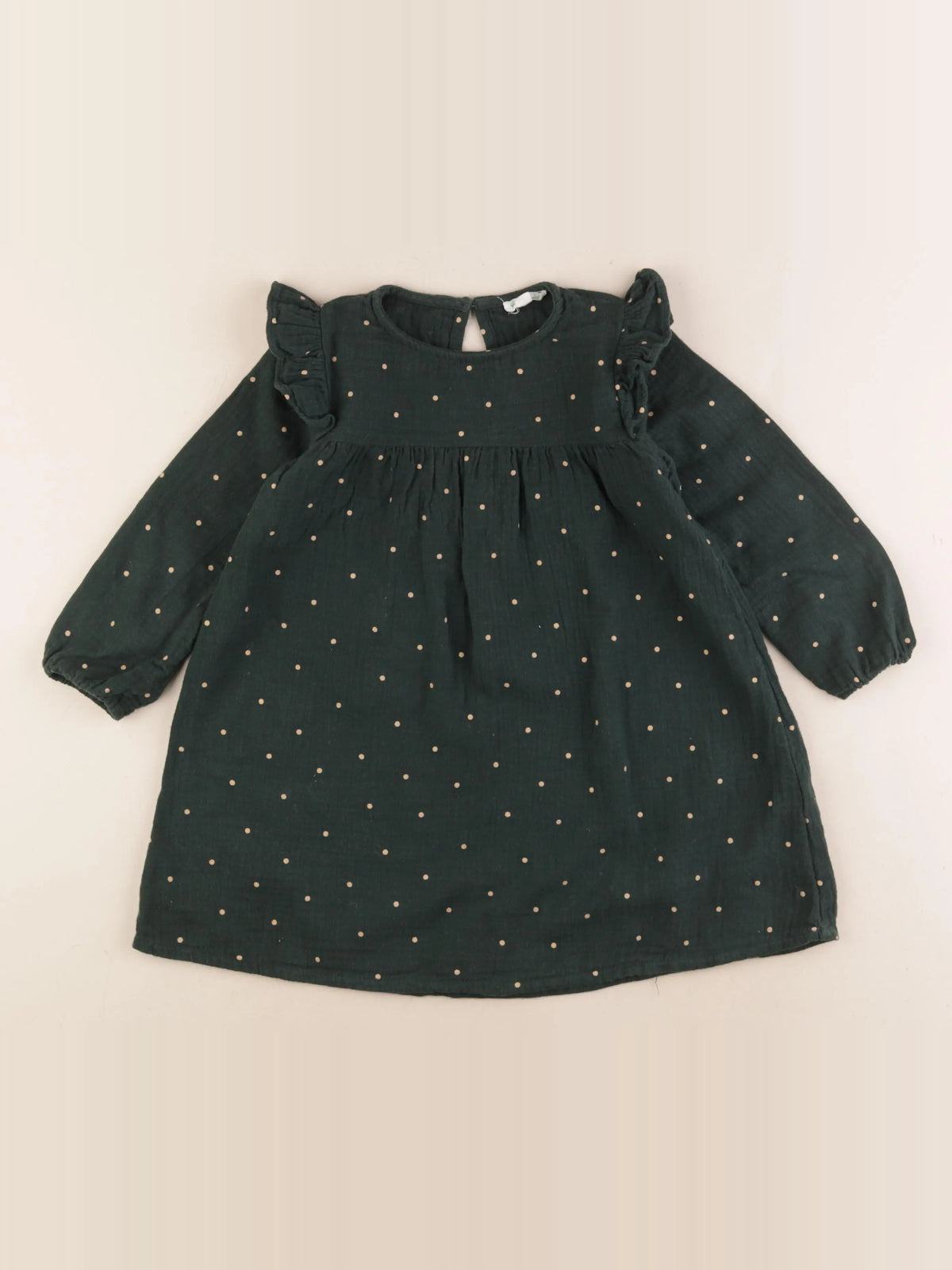 Vertbaudet - robe vert - 4 ans