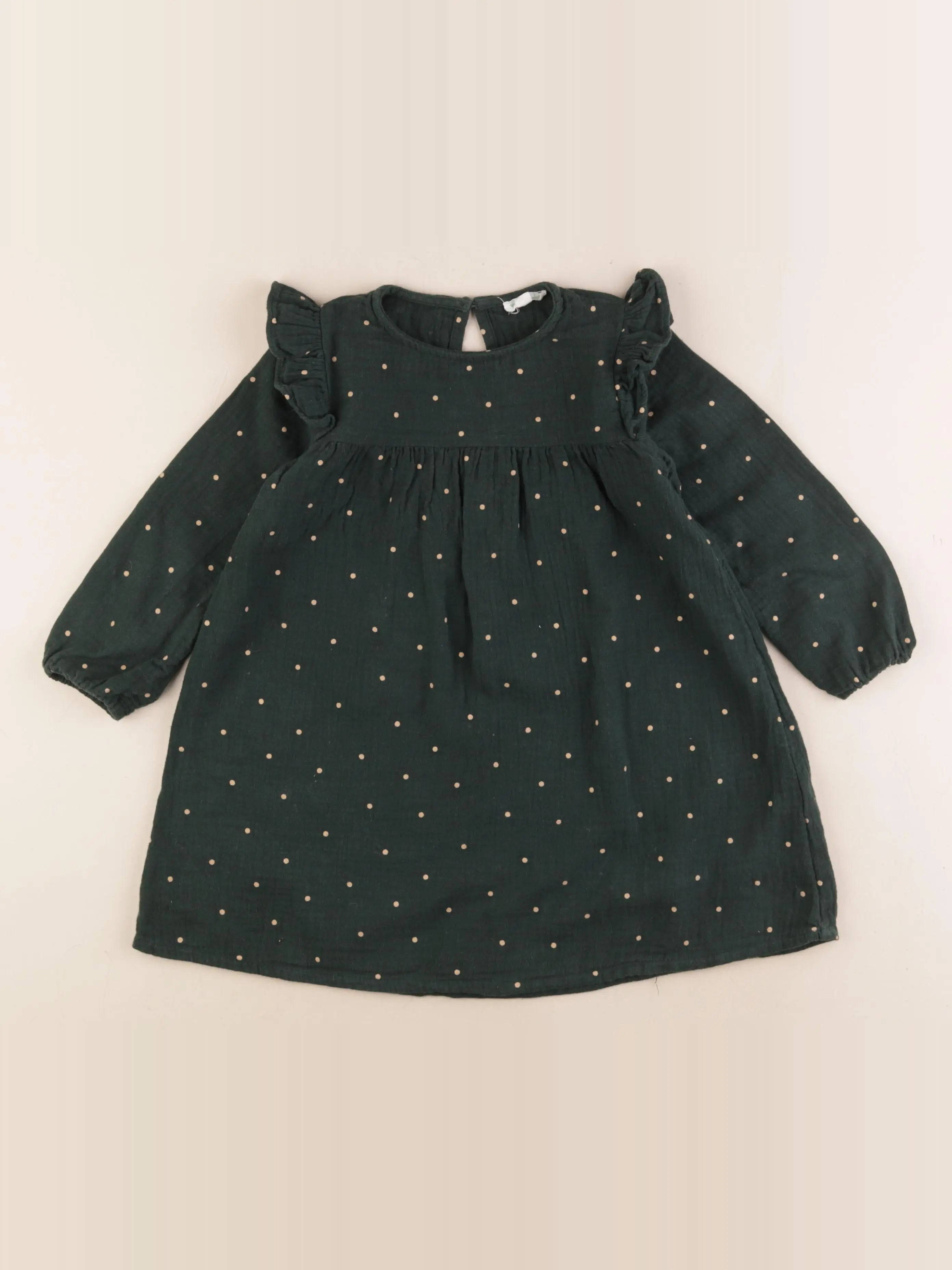 Vertbaudet - robe vert - 4 ans