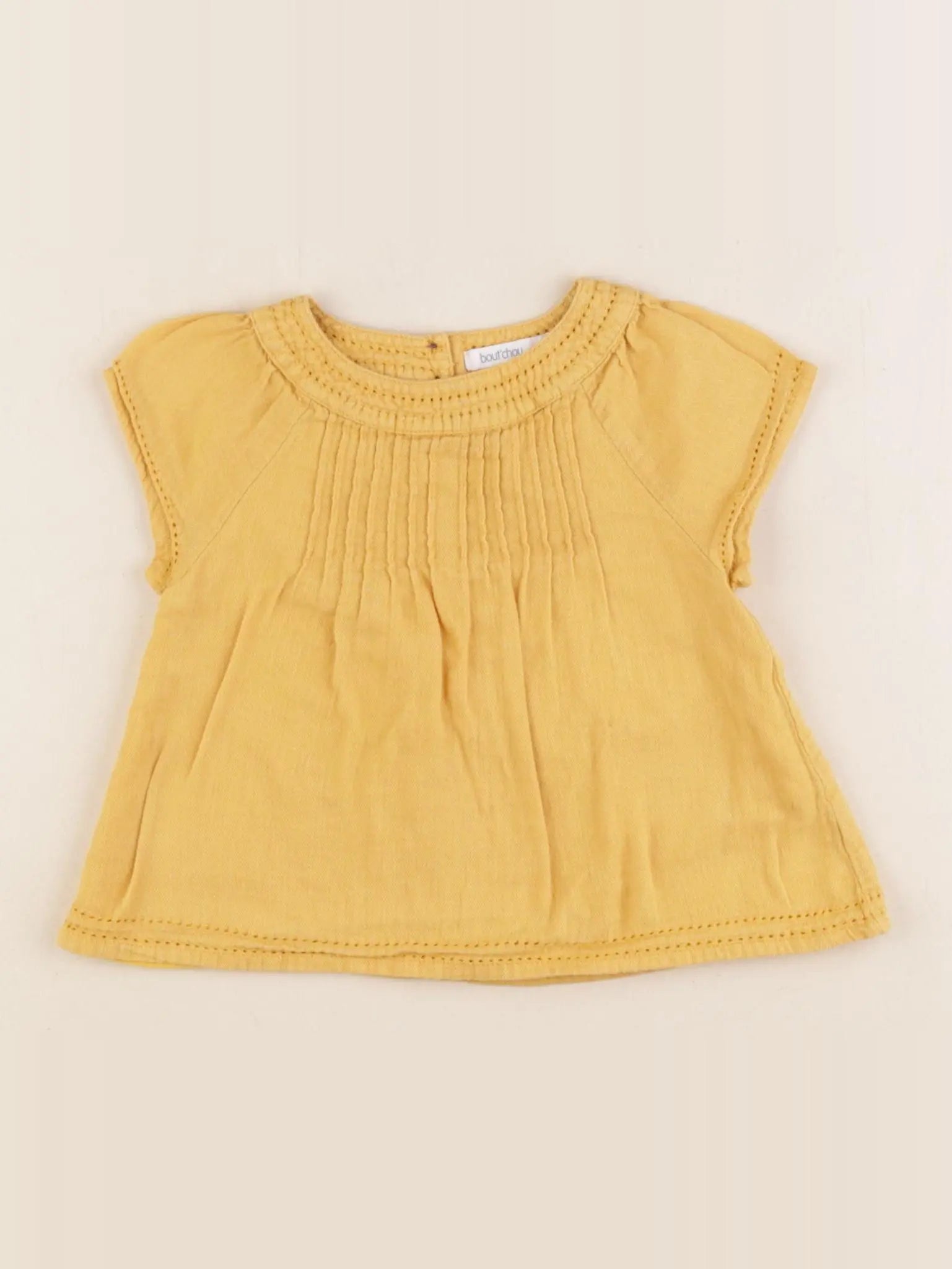 Boutchou - blouse jaune - 9 mois