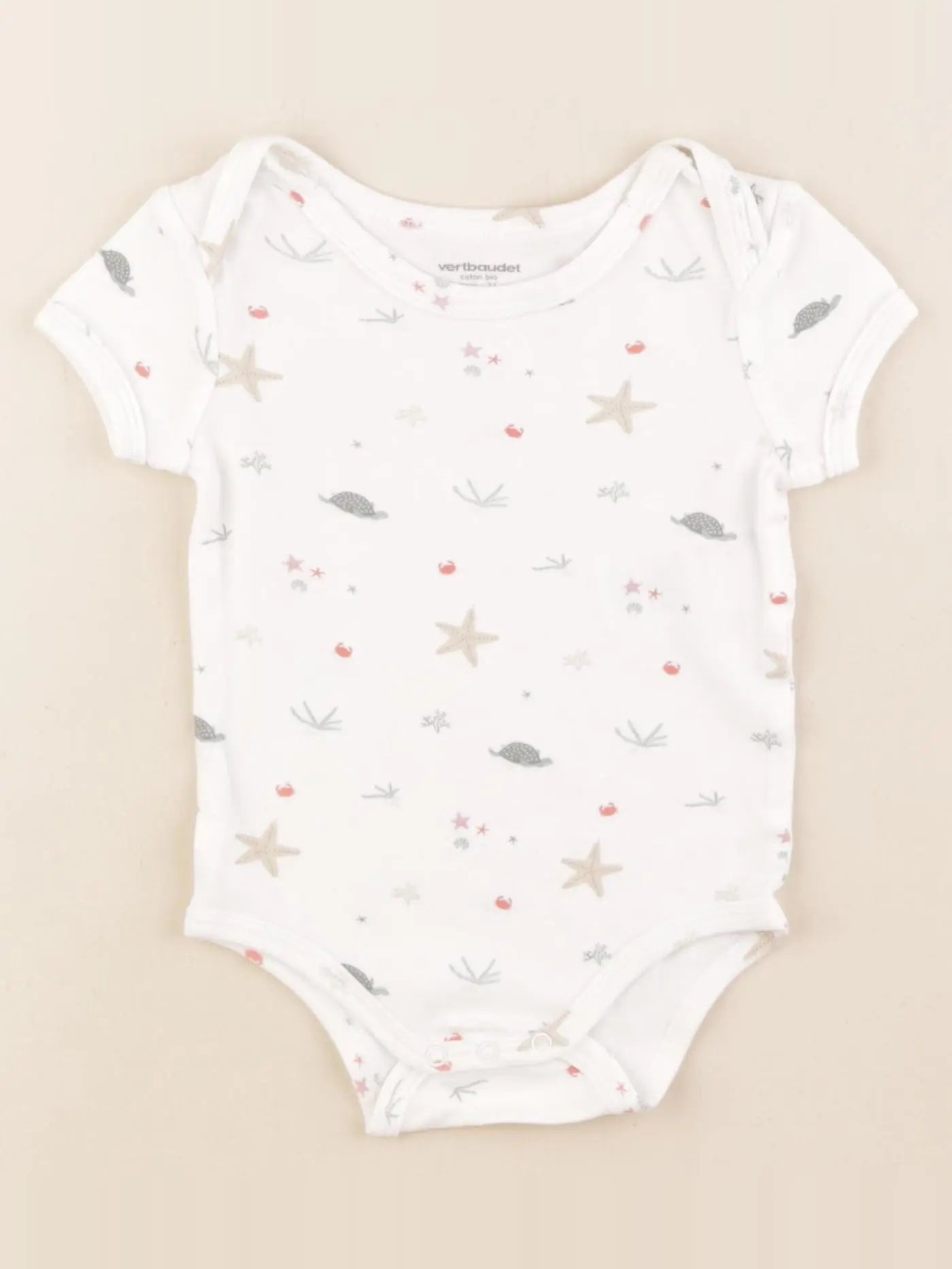 Vertbaudet - body blanc - 12 mois