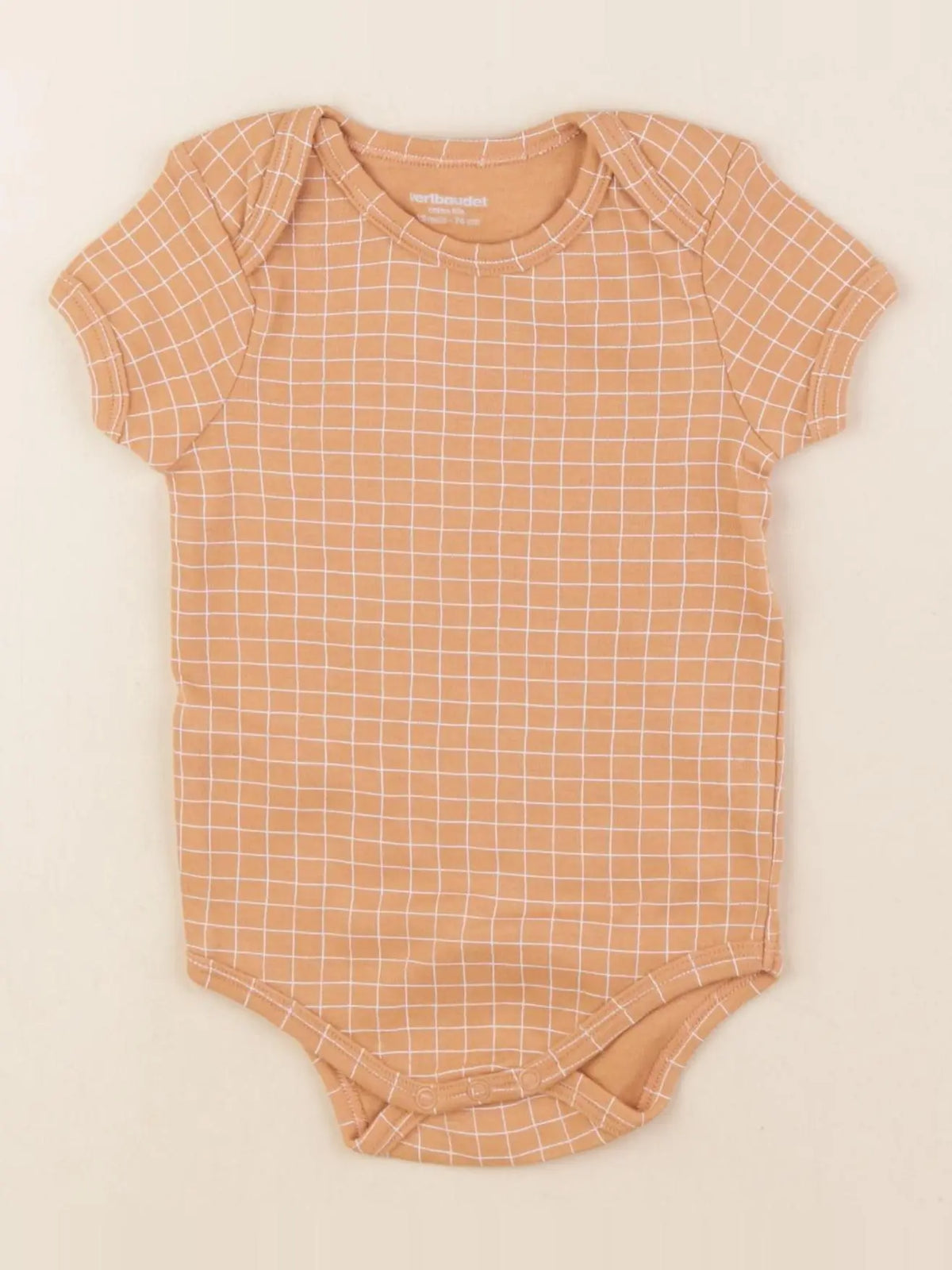 Vertbaudet - body marron - 12 mois