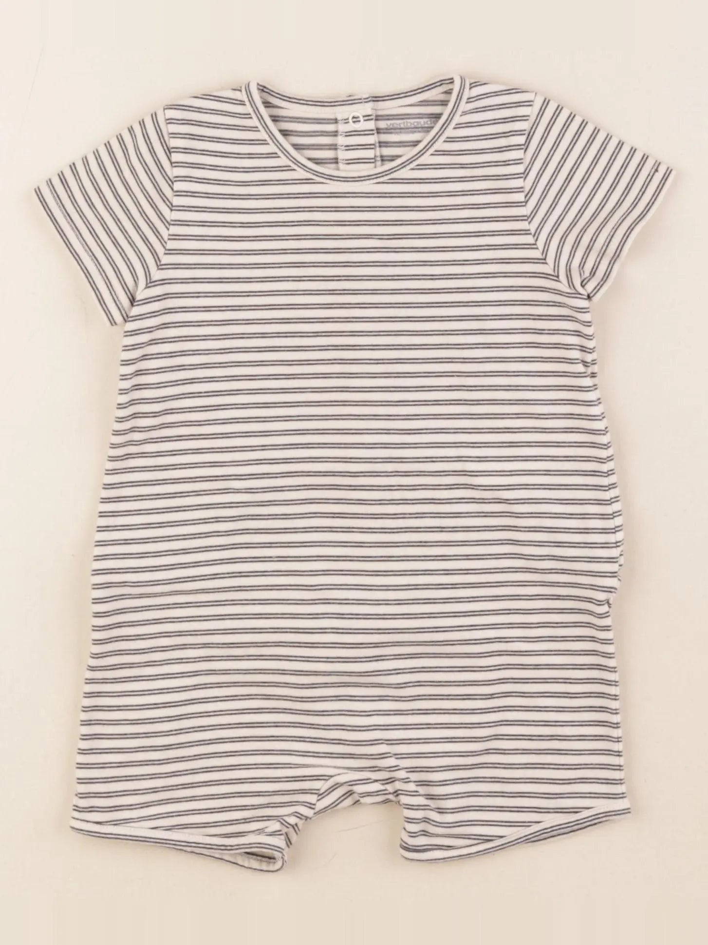 Vertbaudet - pyjama coton beige - 12 mois