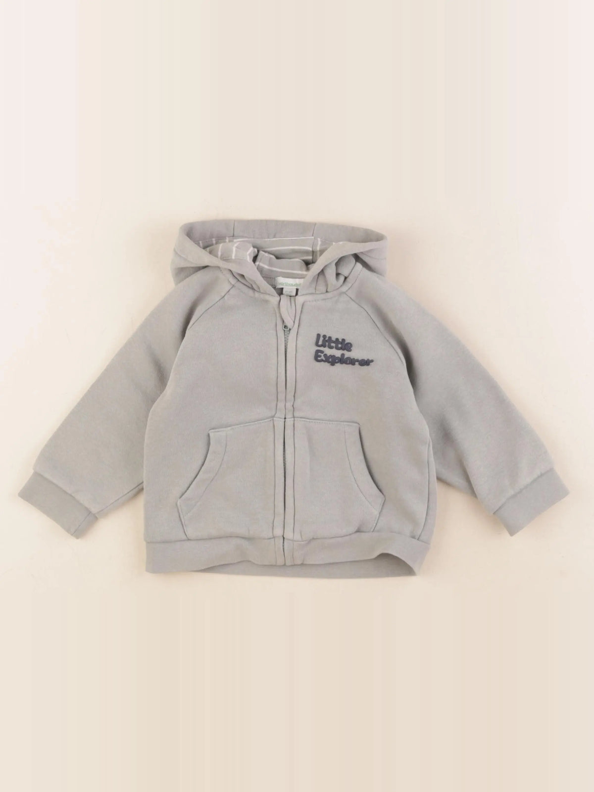 Vertbaudet - sweat vert - 18 mois