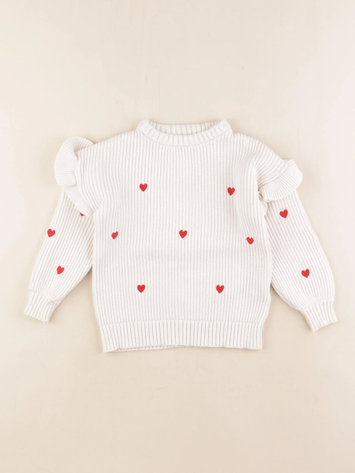 Vertbaudet - pull blanc - 4 ans