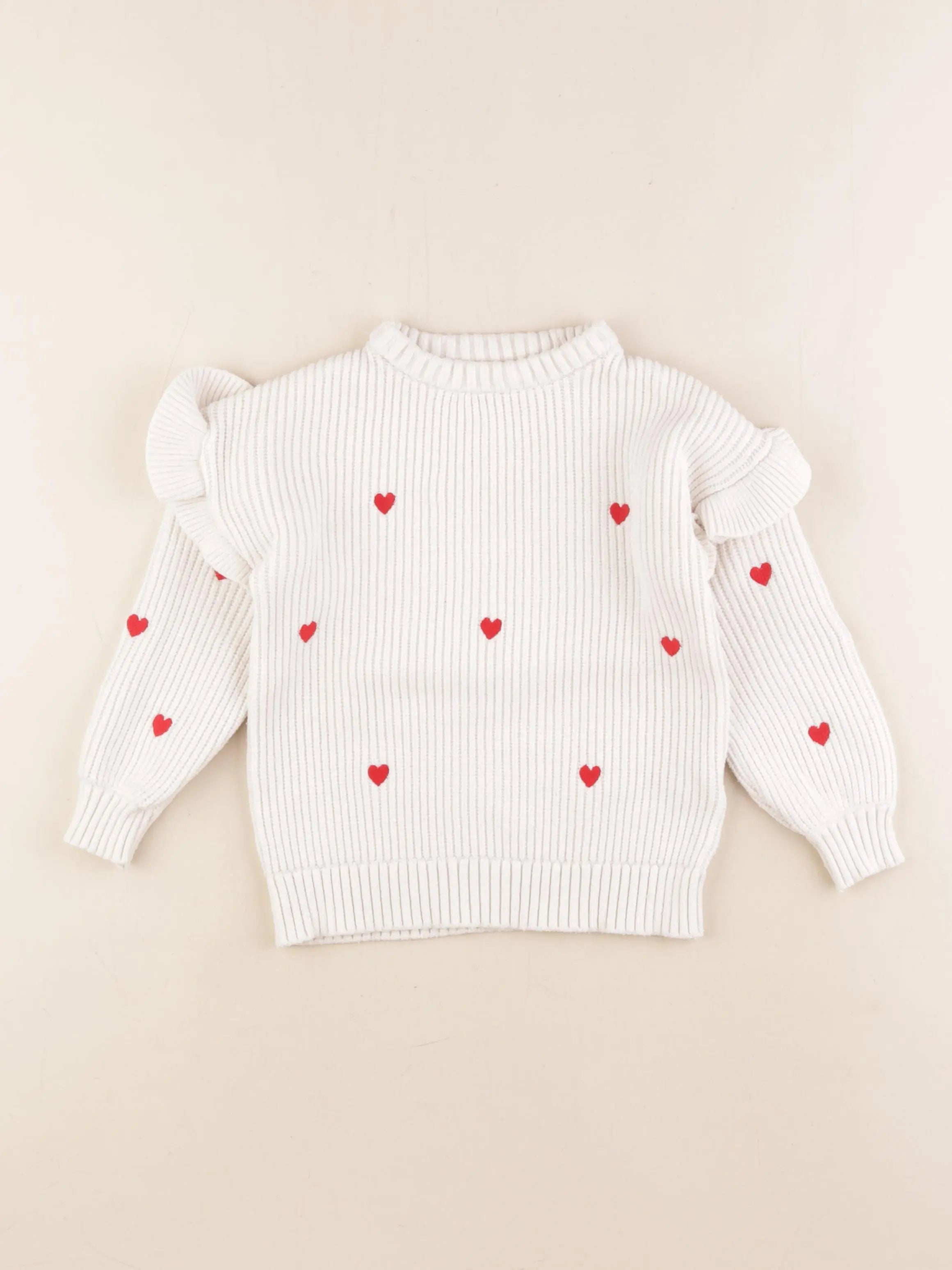 Vertbaudet - pull blanc - 4 ans
