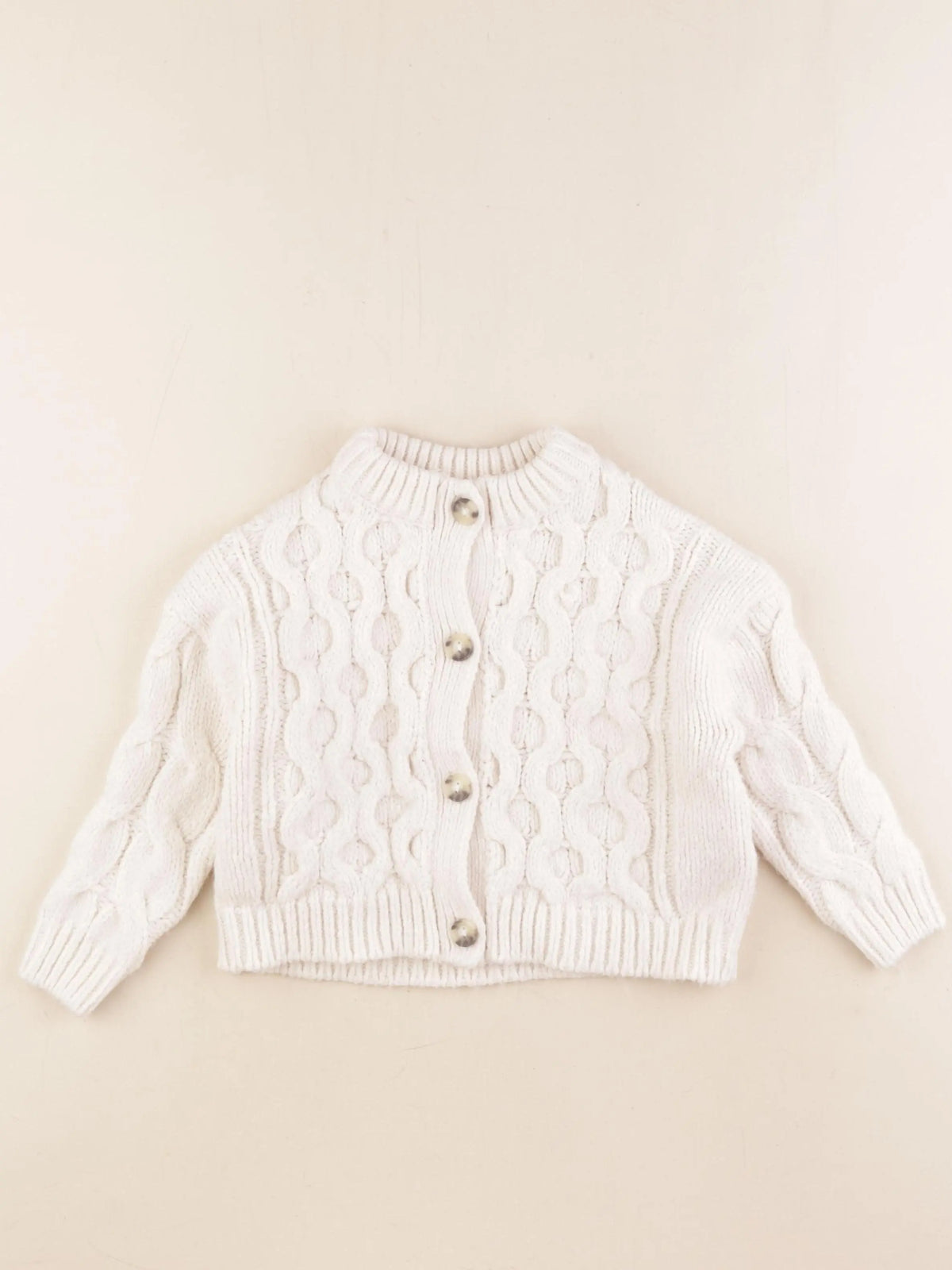 Vertbaudet - gilet blanc - 4 ans