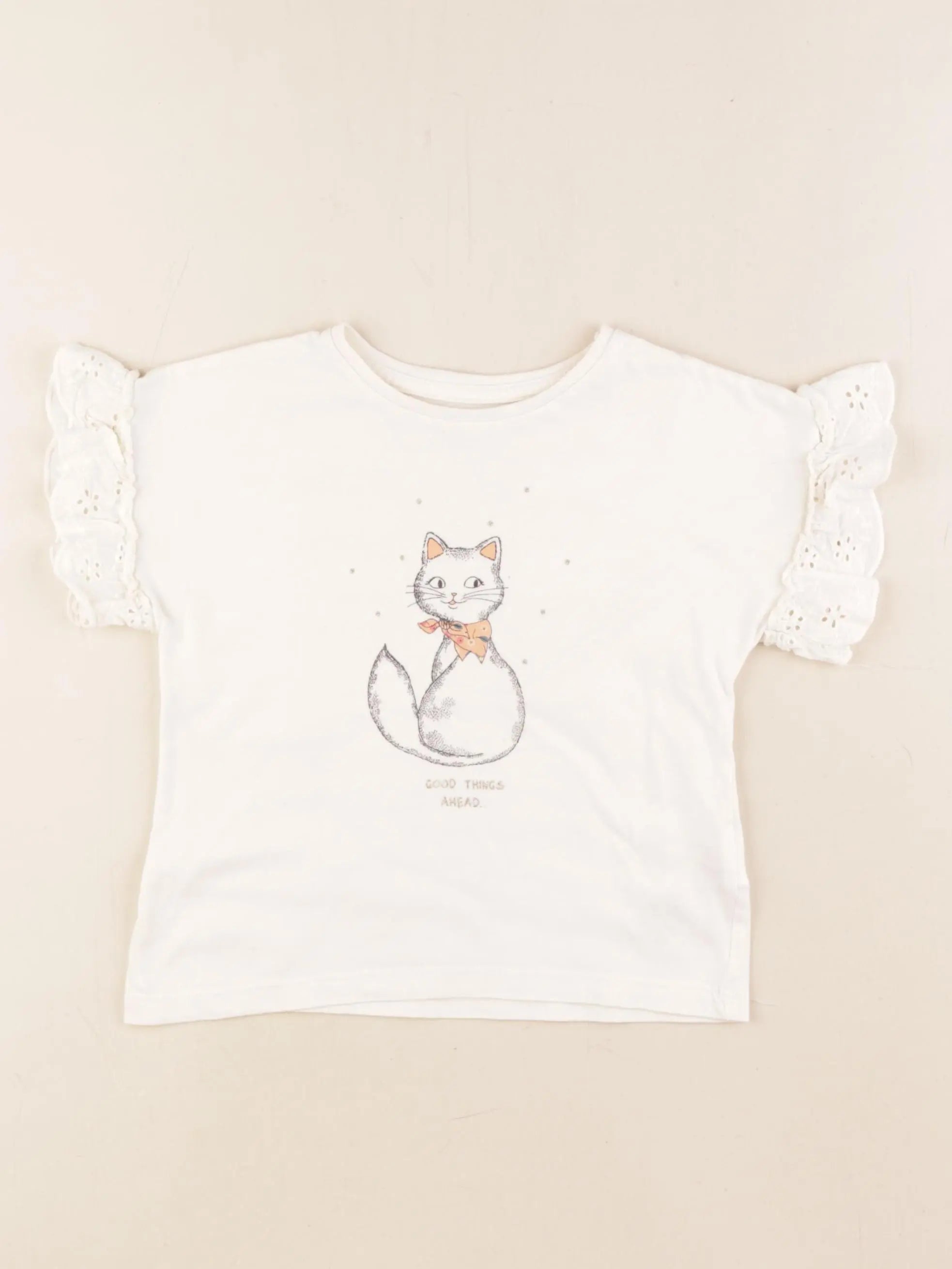 Vertbaudet - tee-shirt beige - 3 ans