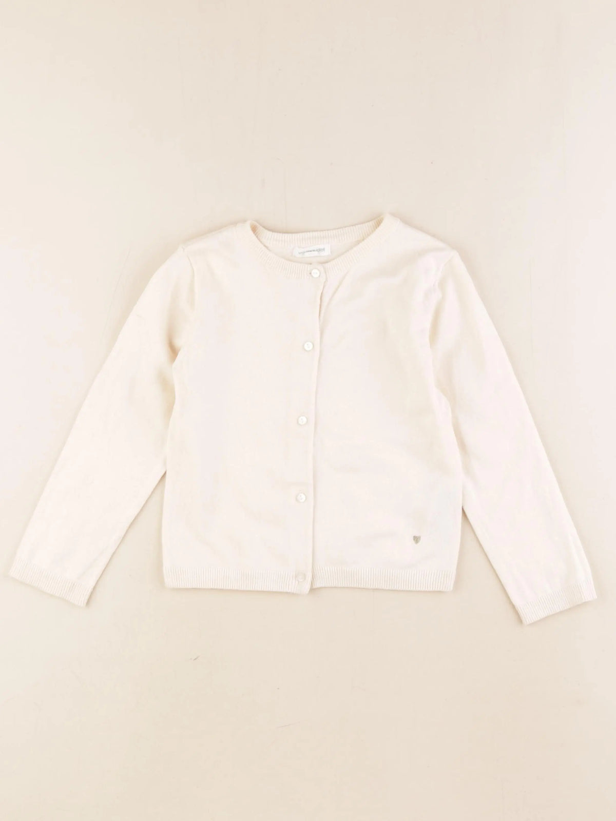 Vertbaudet - gilet beige - 4 ans