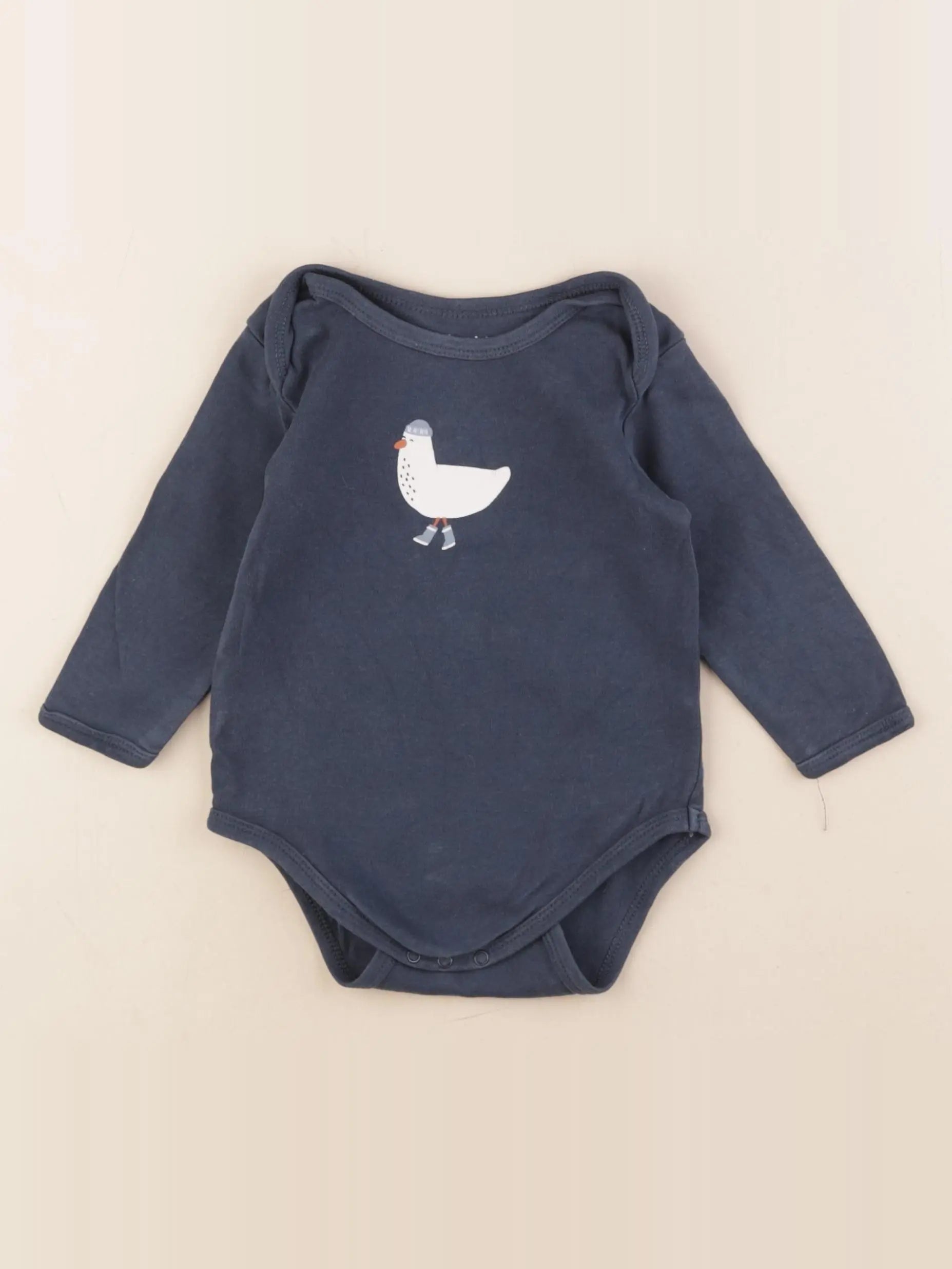 Vertbaudet - body bleu - 9 mois
