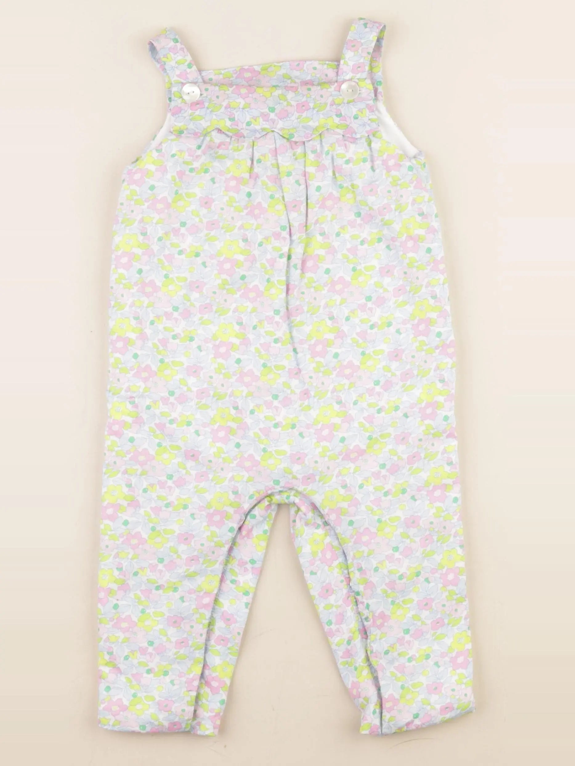 Jacadi - combinaison liberty multicolore - 12 mois