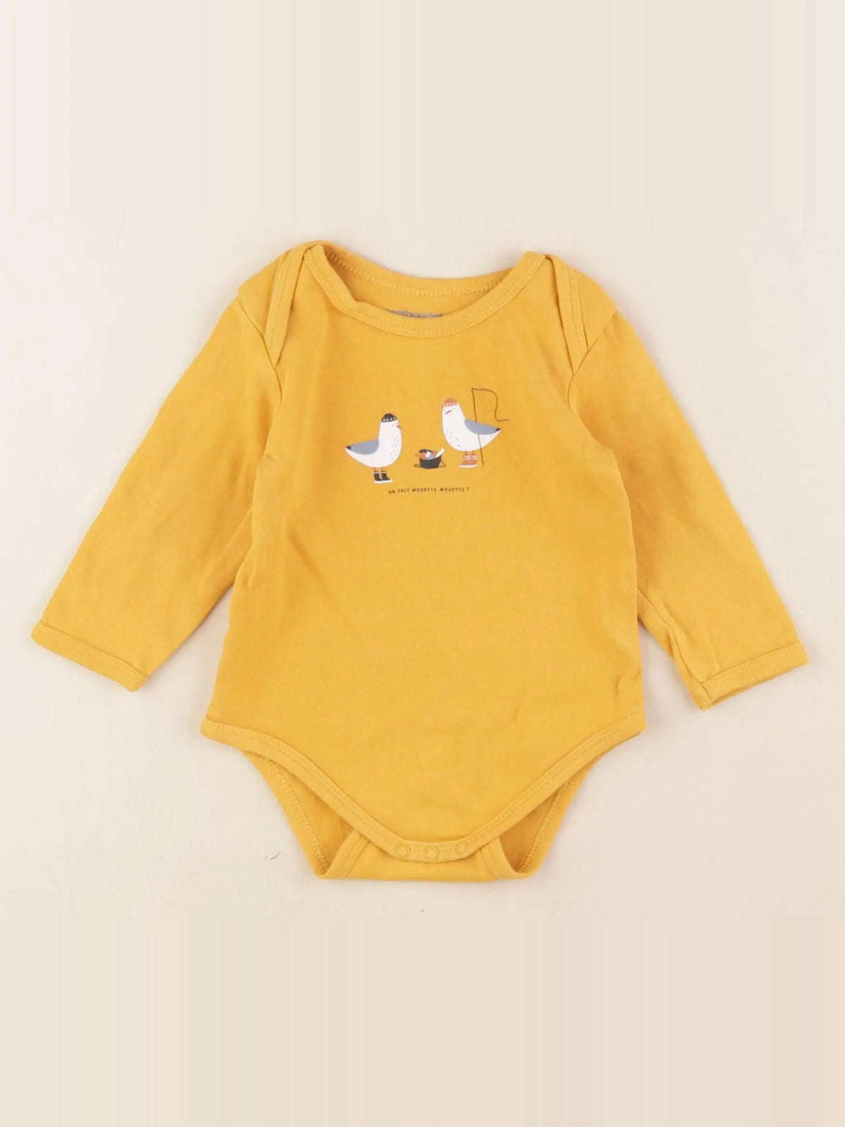 Vertbaudet - body jaune - 9 mois