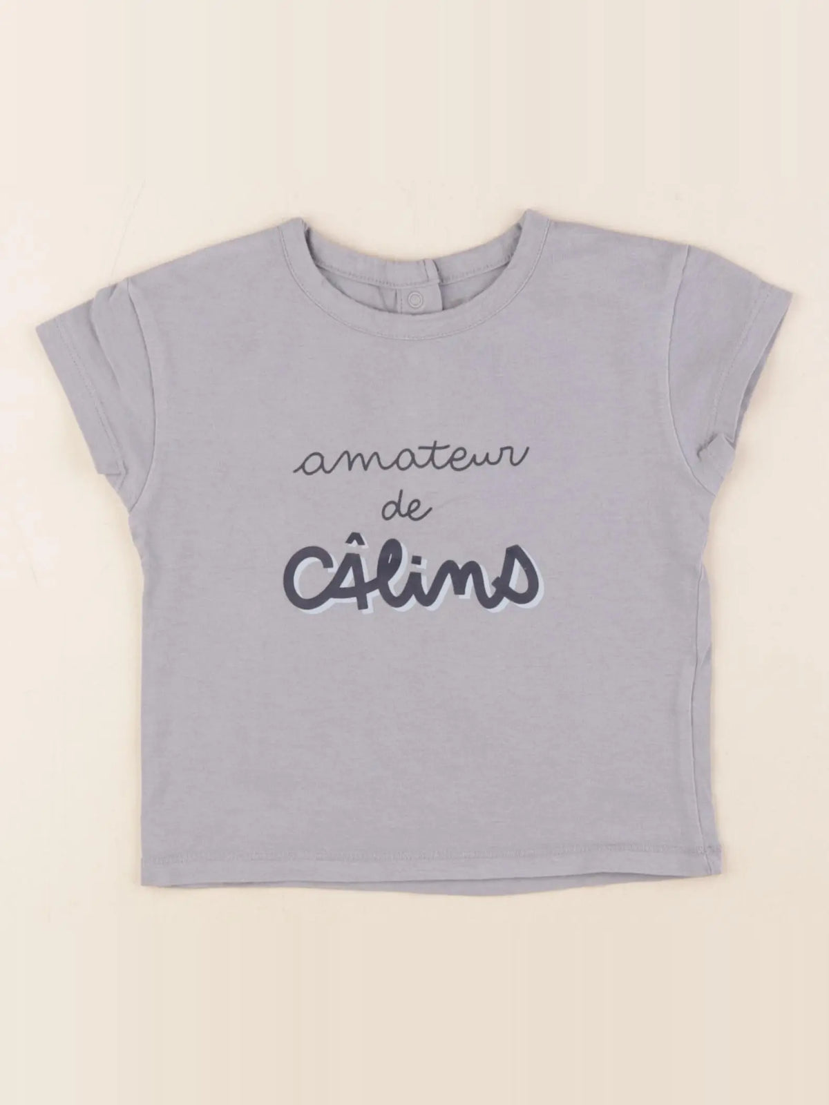 Vertbaudet - tee-shirt gris - 18 mois