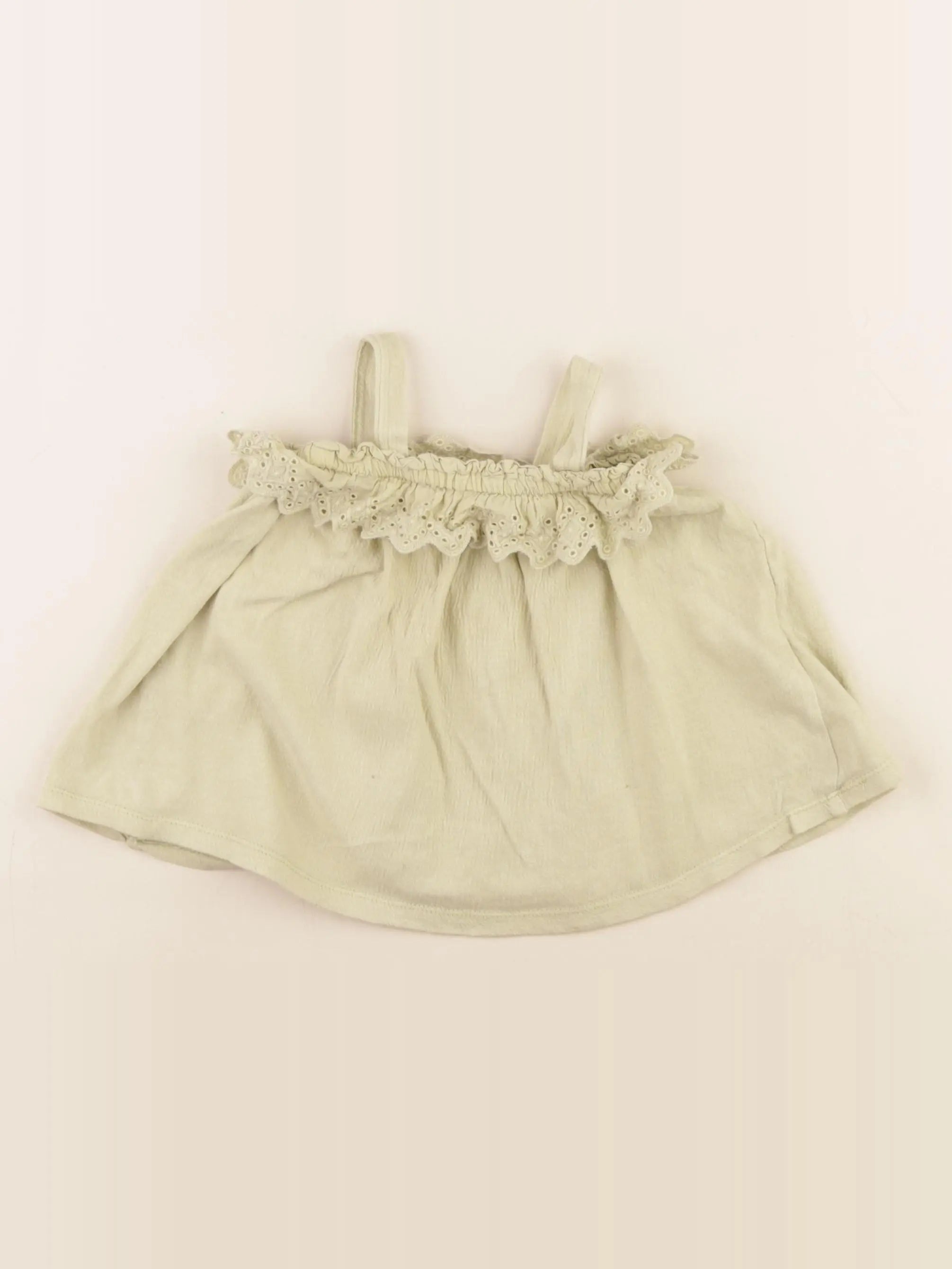 Zara - débardeur vert - 12/18 mois
