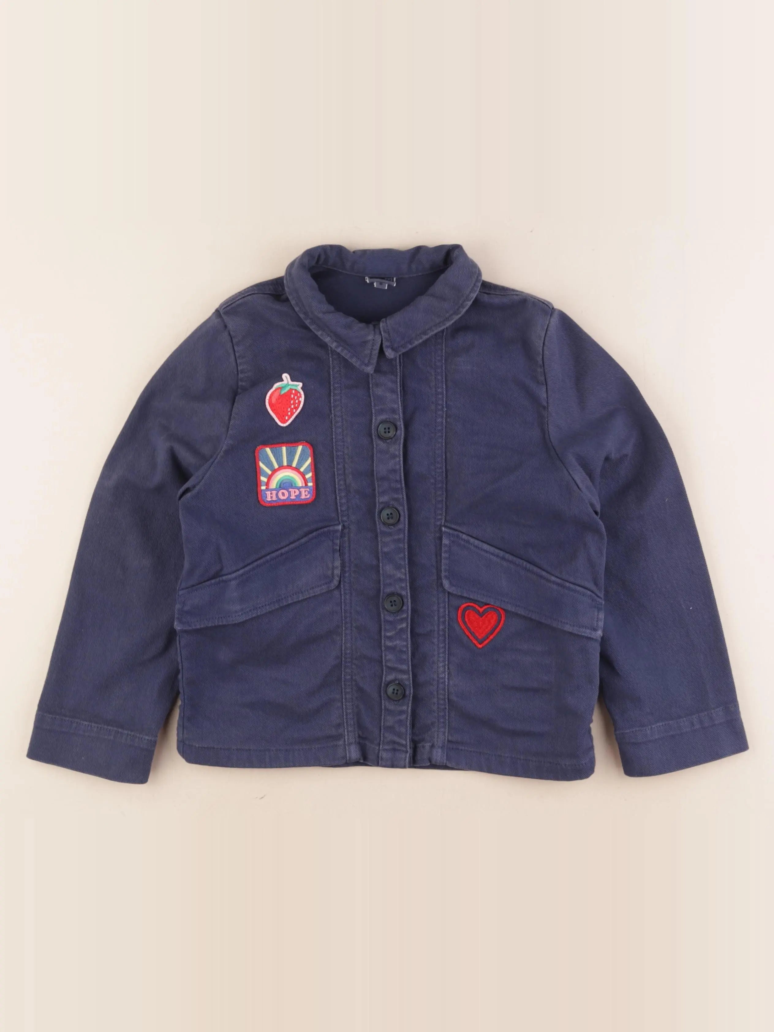 Bonton - veste bleu - 6 ans