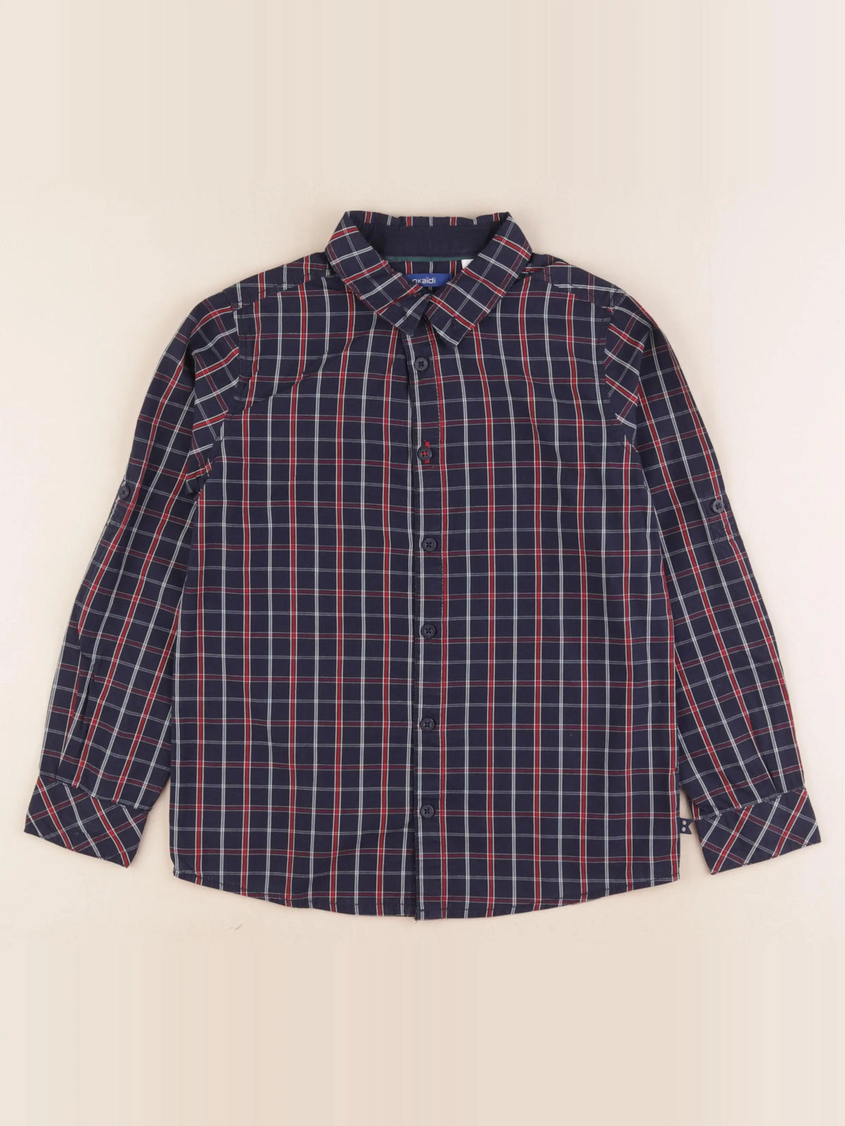 Okaidi - chemise bleu - 8 ans