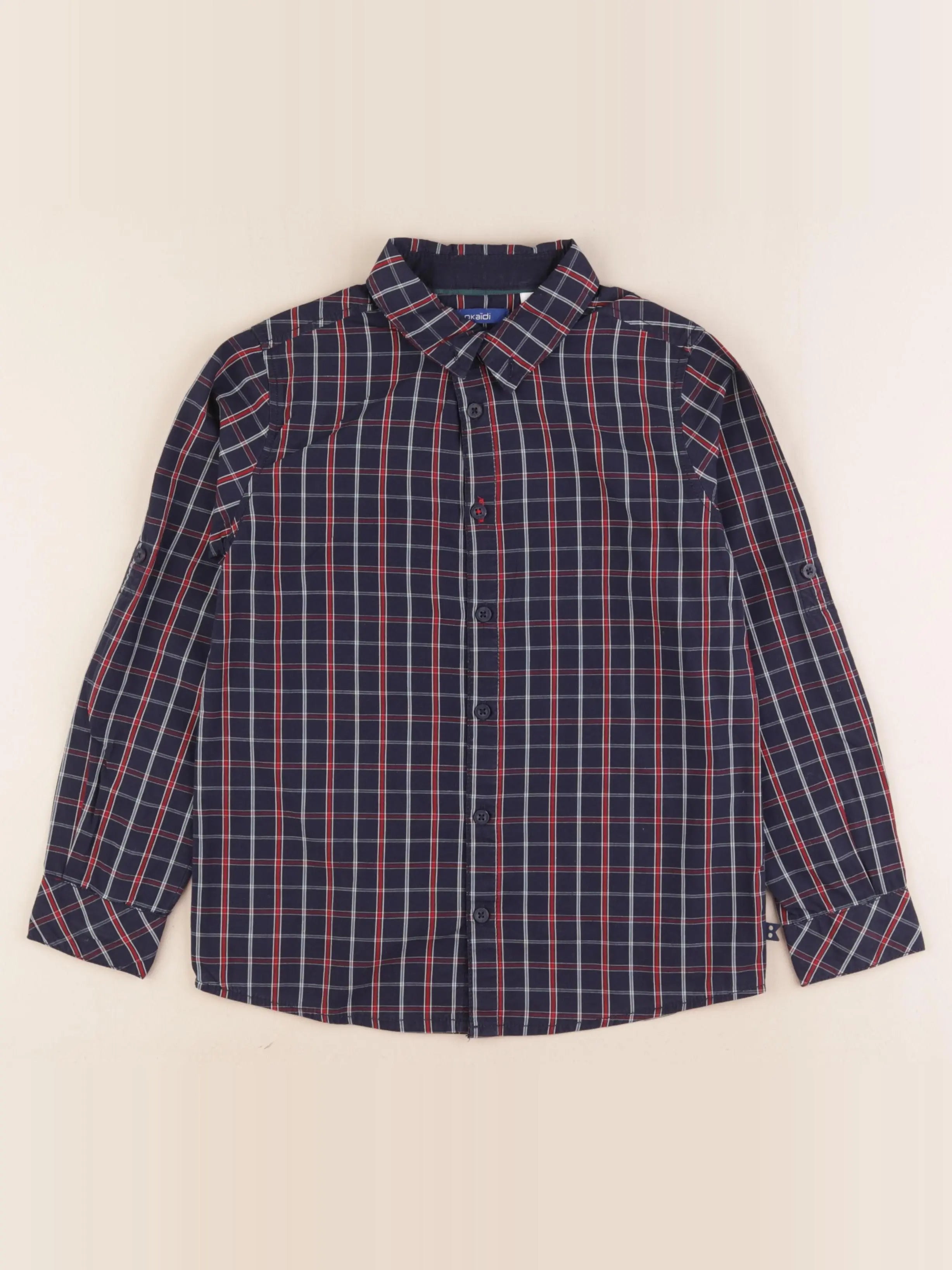 Okaidi - chemise bleu - 8 ans