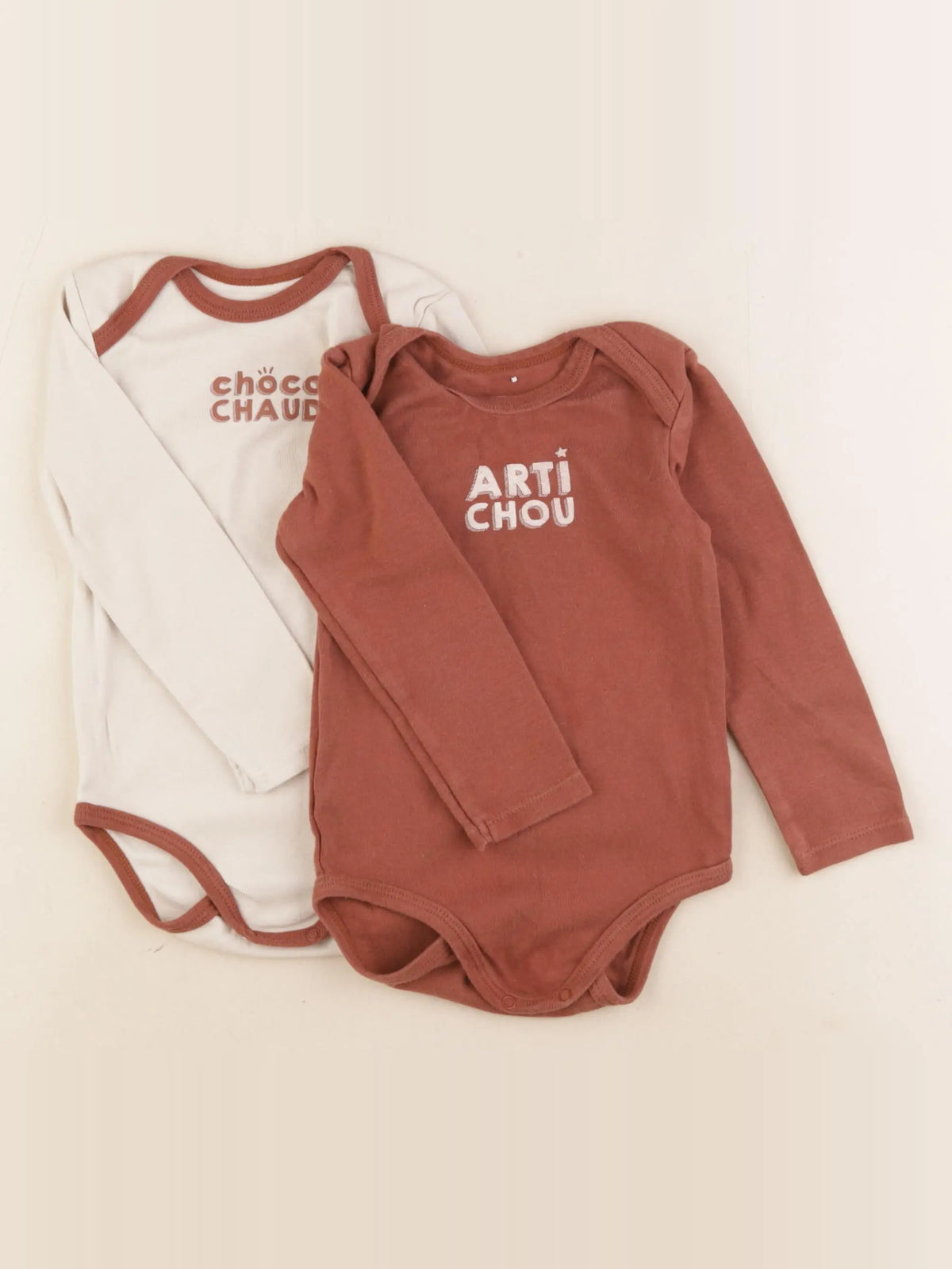 La Redoute - body beige, marron - 3 ans